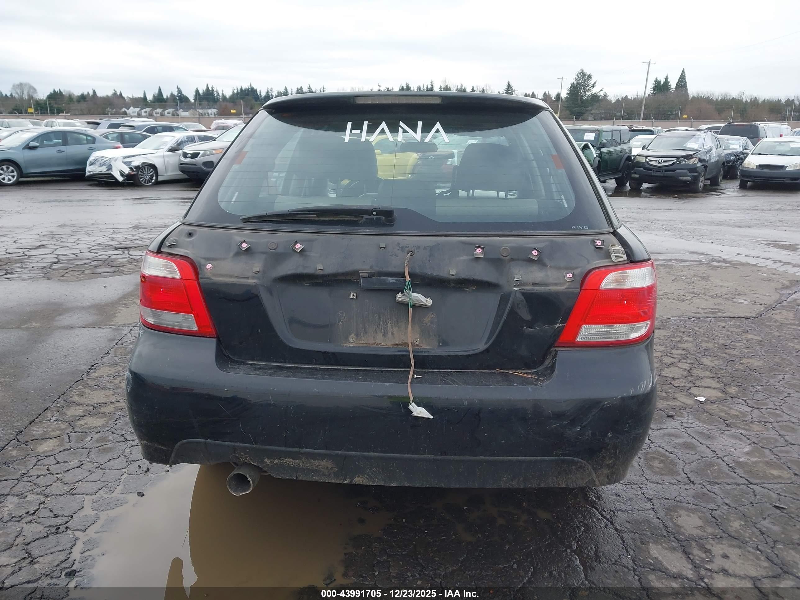 2005 Saab 9-2x Linear Черный vin: JF4GG61605H053766