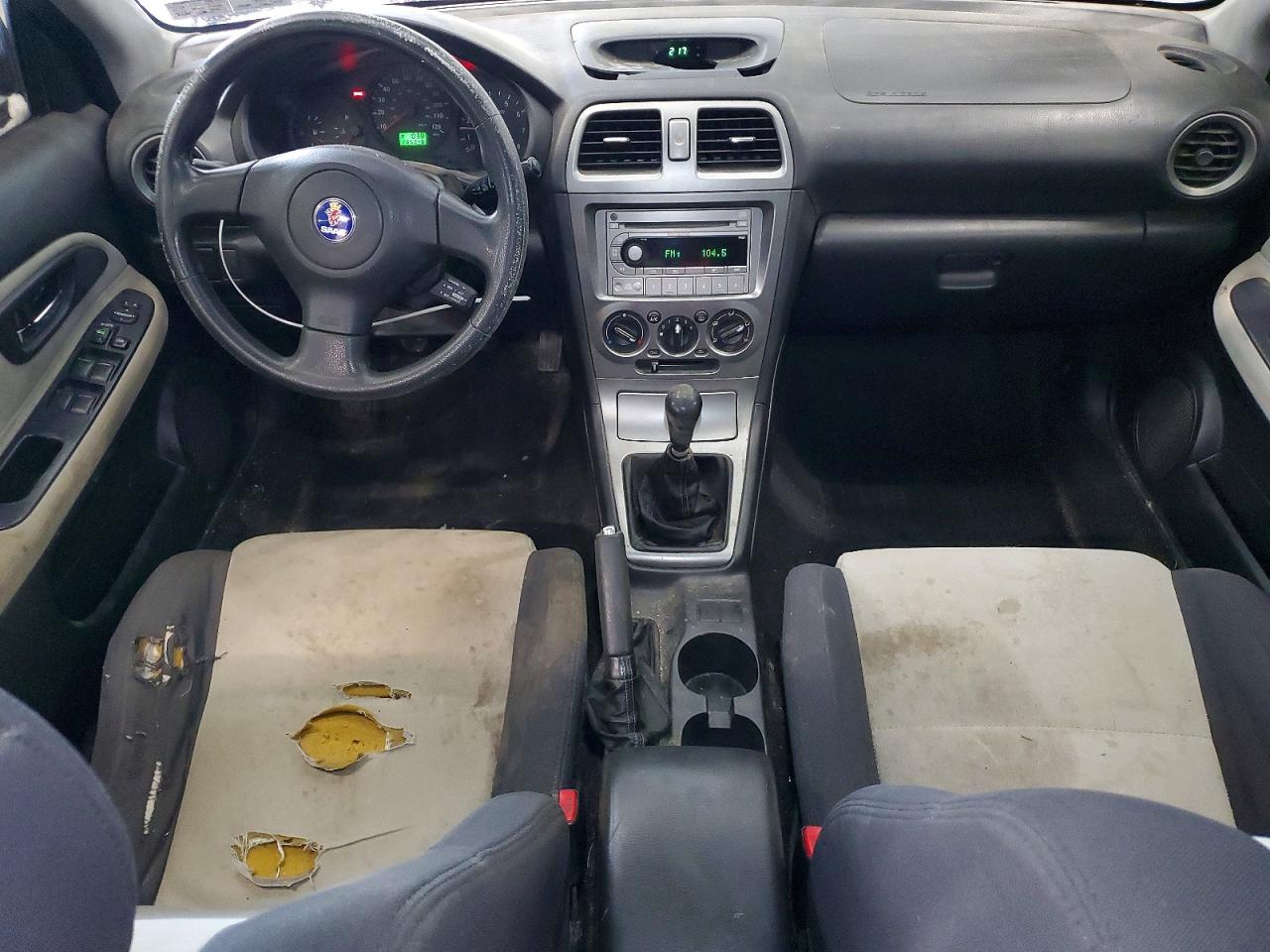 2005 Saab 9-2 Linear Black vin: JF4GG61665G053616