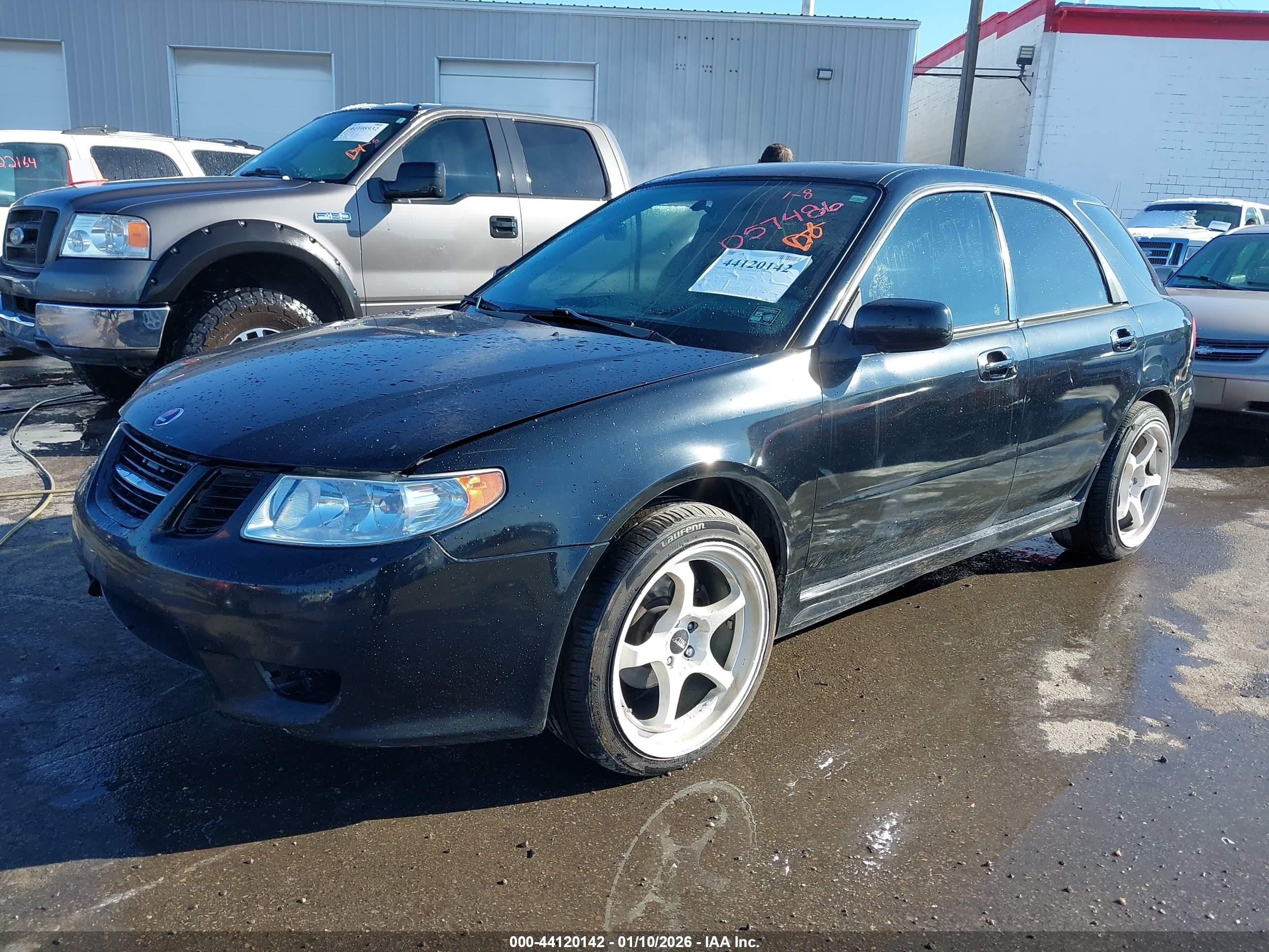 2005 Saab 9-2x Linear Black vin: JF4GG61665G057486