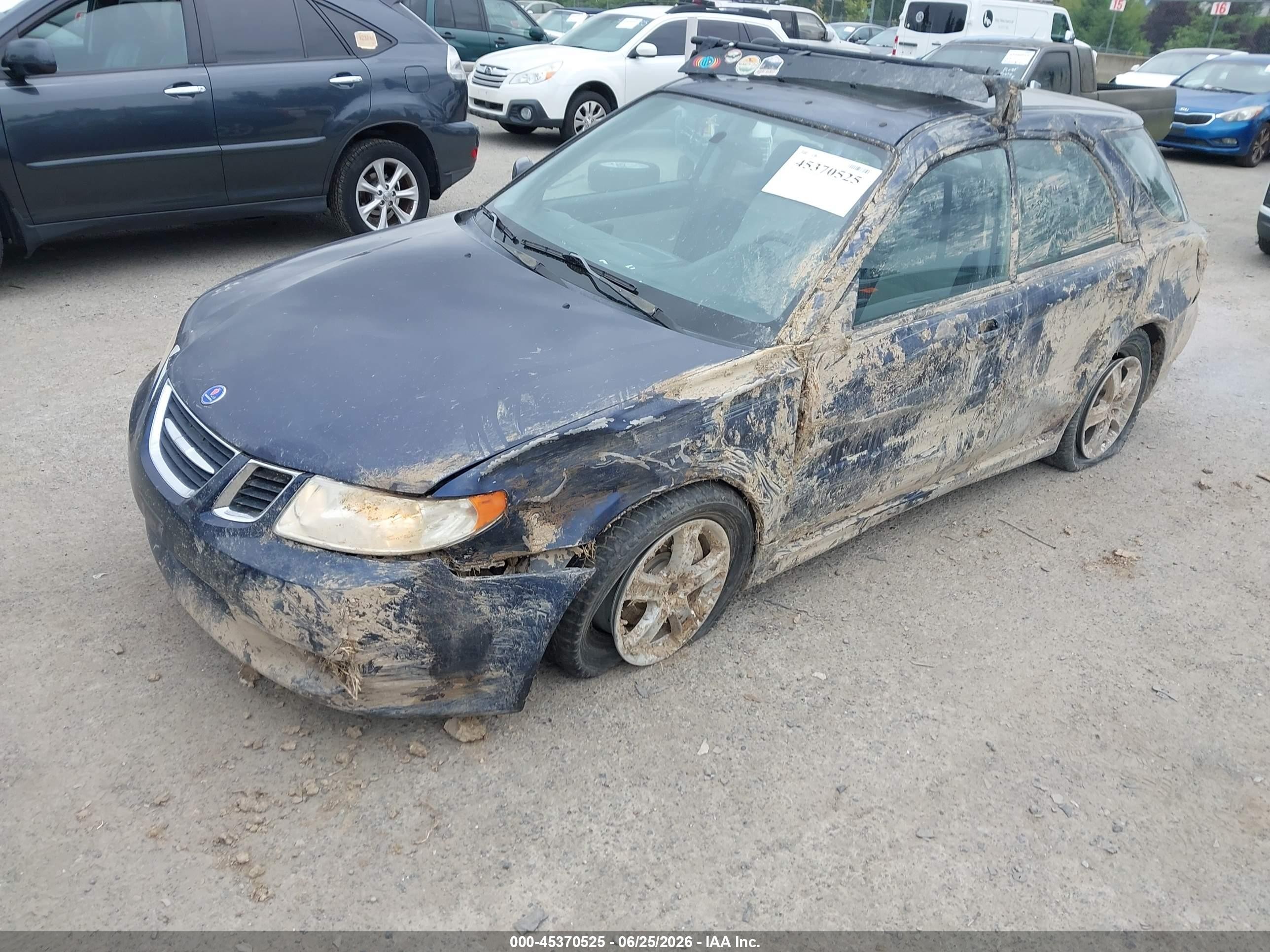 2005 Saab 9-2x Linear Синий vin: JF4GG61665H051357