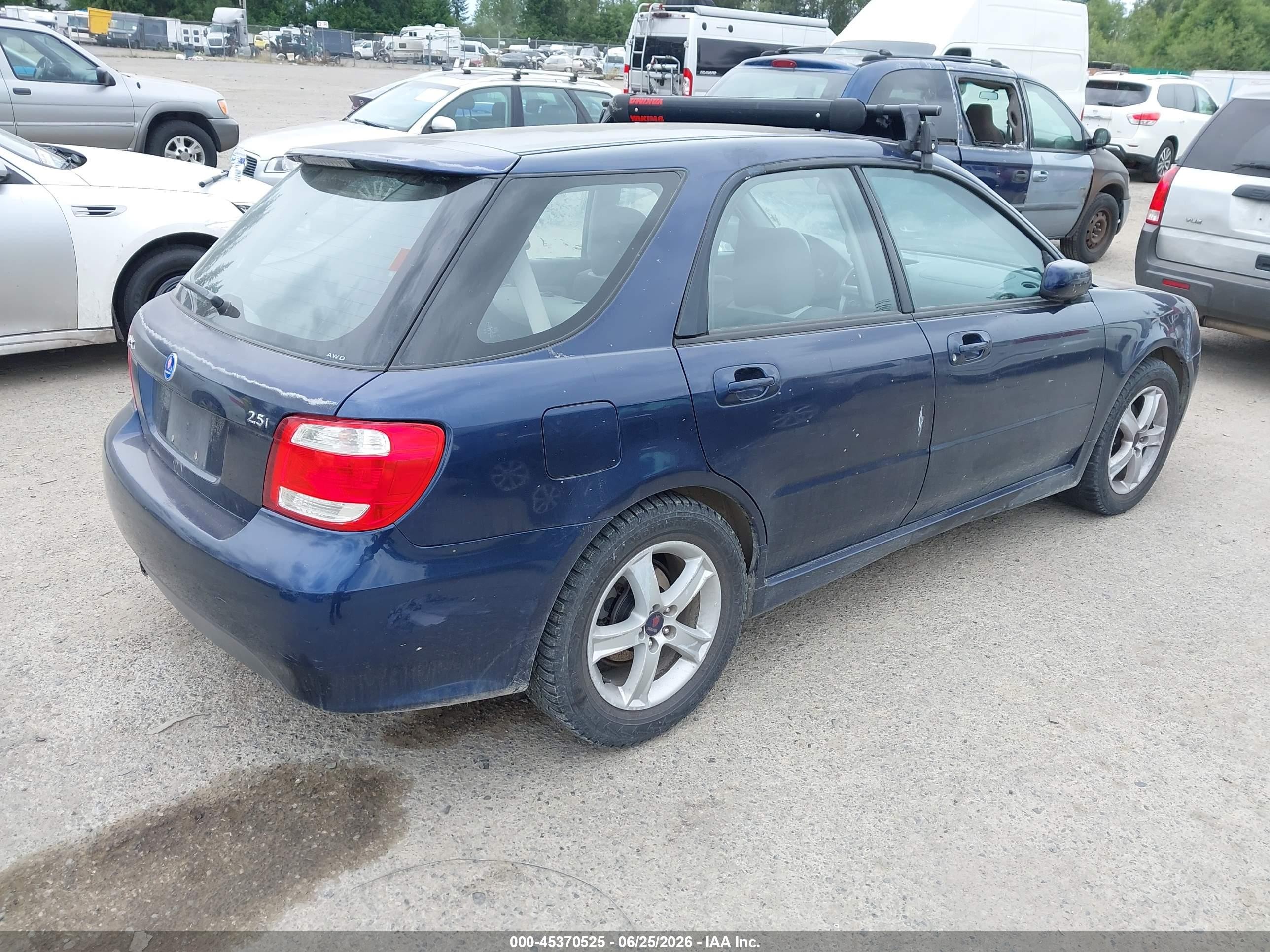 2005 Saab 9-2x Linear Синий vin: JF4GG61665H051357