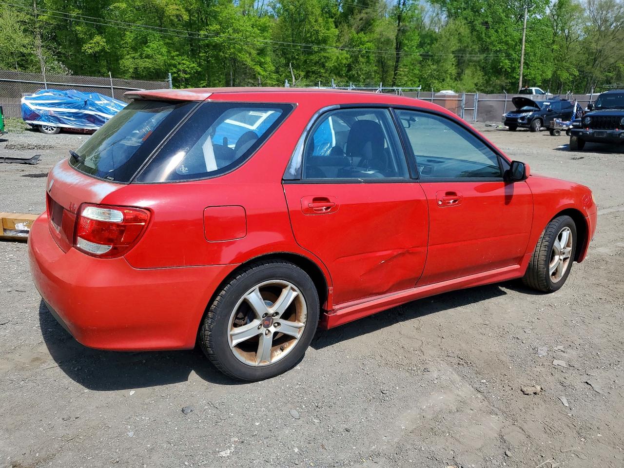 2005 Saab 9-2 Linear Red vin: JF4GG61665H056347