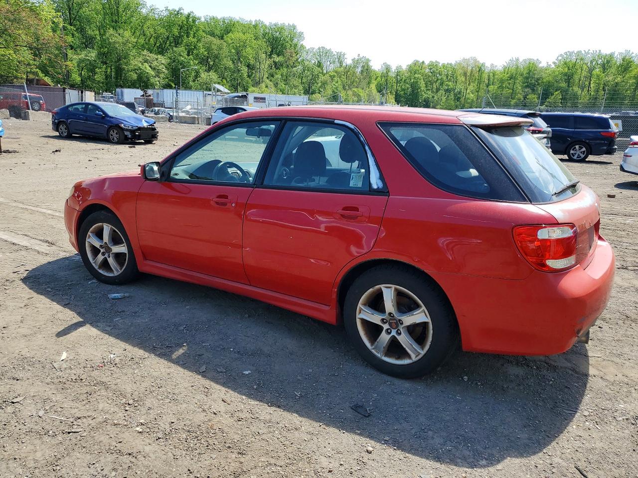 2005 Saab 9-2 Linear Red vin: JF4GG61665H056347