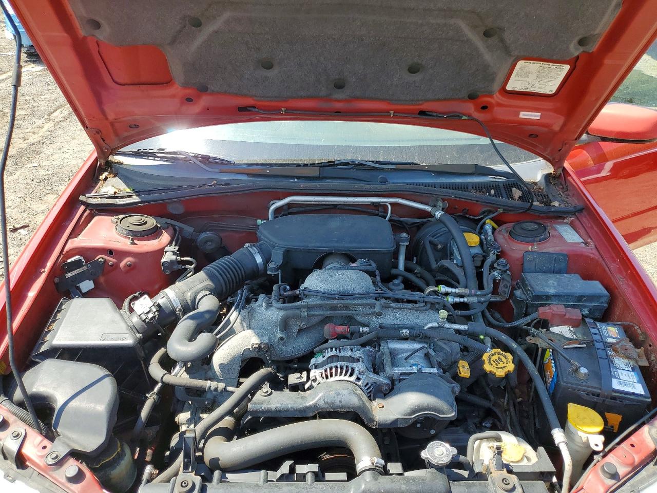 2005 Saab 9-2 Linear Red vin: JF4GG61665H056347