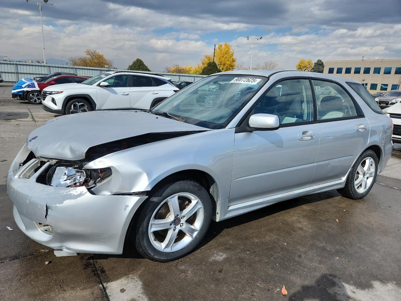 2005 Saab 9-2 Linear Silver vin: JF4GG61685G051088