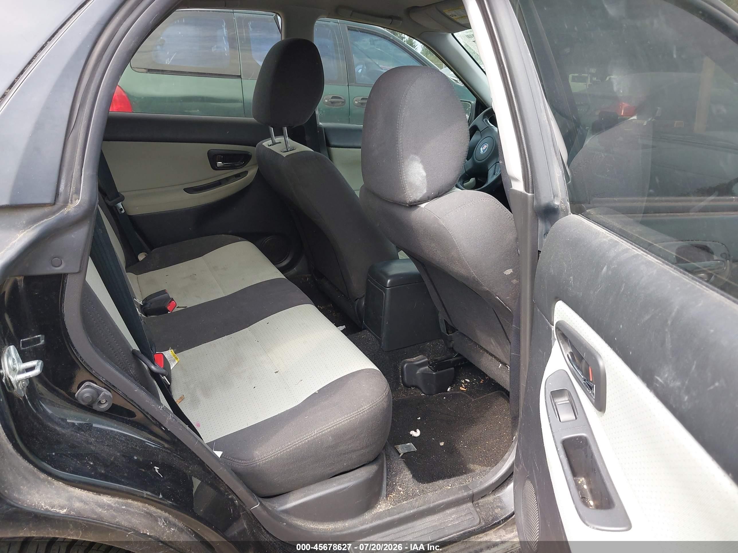 2006 Saab 9-2x Aero Черный vin: JF4GG72676H050031