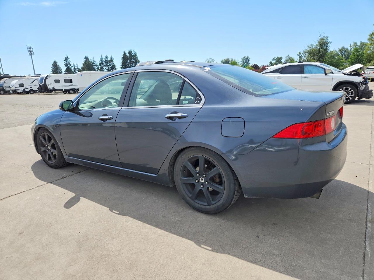 2004 Acura Tsx Gray vin: JH4CL95804C013048