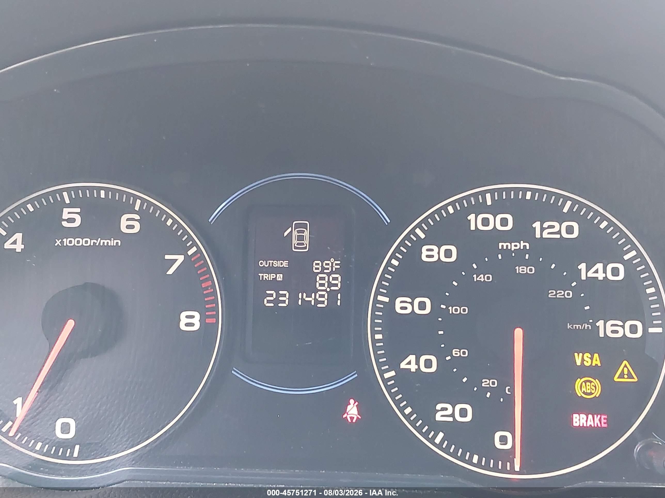 2004 Acura Tsx   Синий vin: JH4CL95814C000387