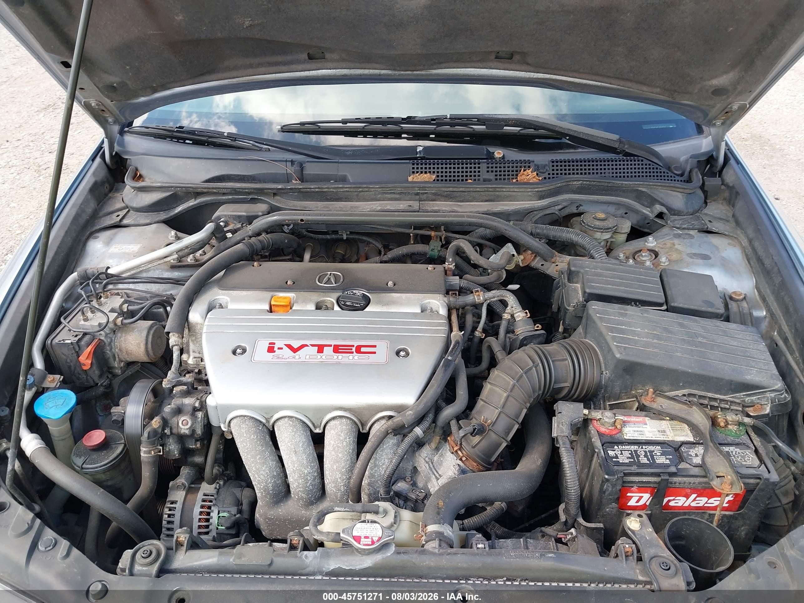 2004 Acura Tsx   Синий vin: JH4CL95814C000387