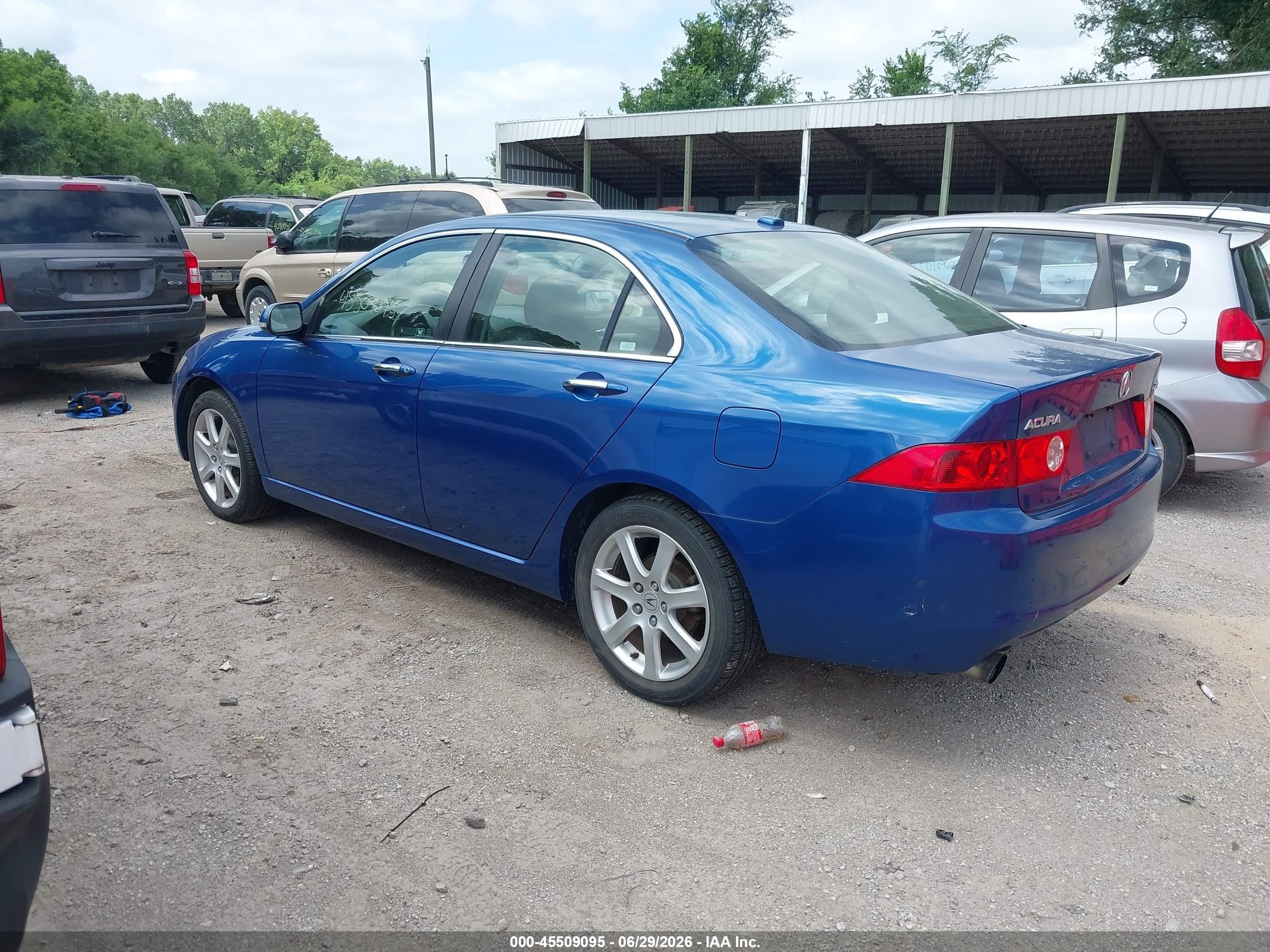 2005 Acura Tsx   Blue vin: JH4CL95815C023136