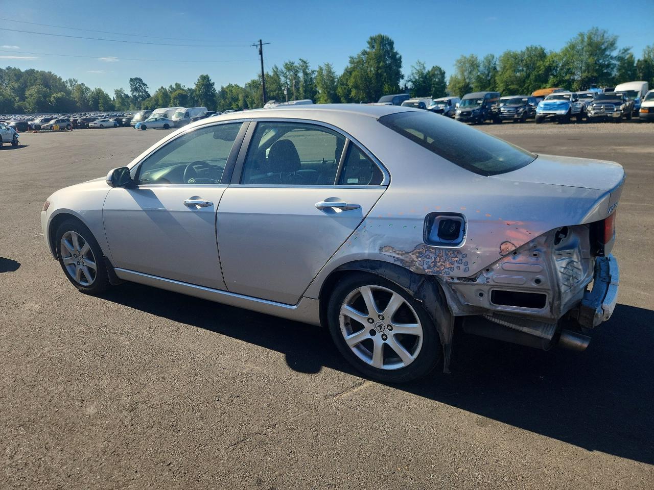 2004 Acura Tsx Silver vin: JH4CL95824C019904