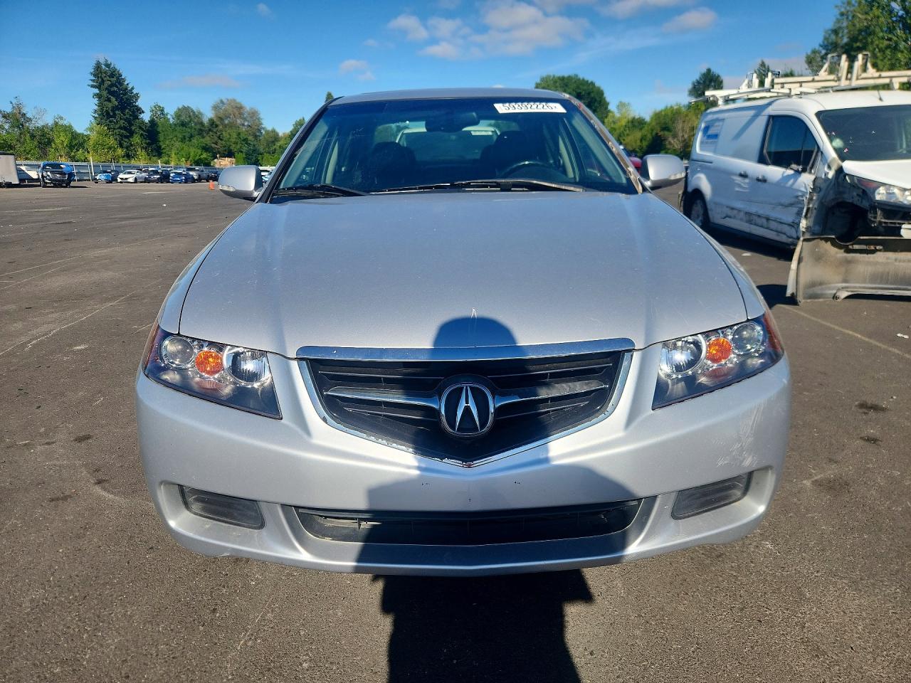 2004 Acura Tsx Silver vin: JH4CL95824C019904