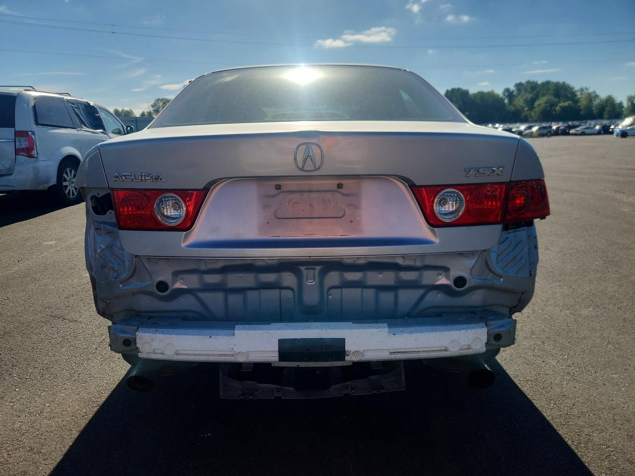 2004 Acura Tsx Silver vin: JH4CL95824C019904