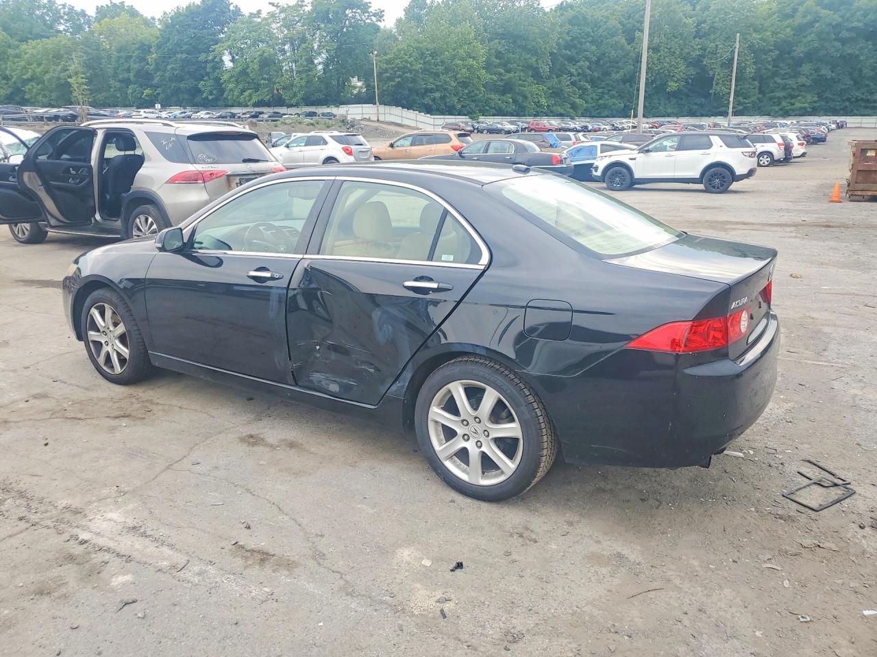 2005 Acura Tsx Black vin: JH4CL95825C022982