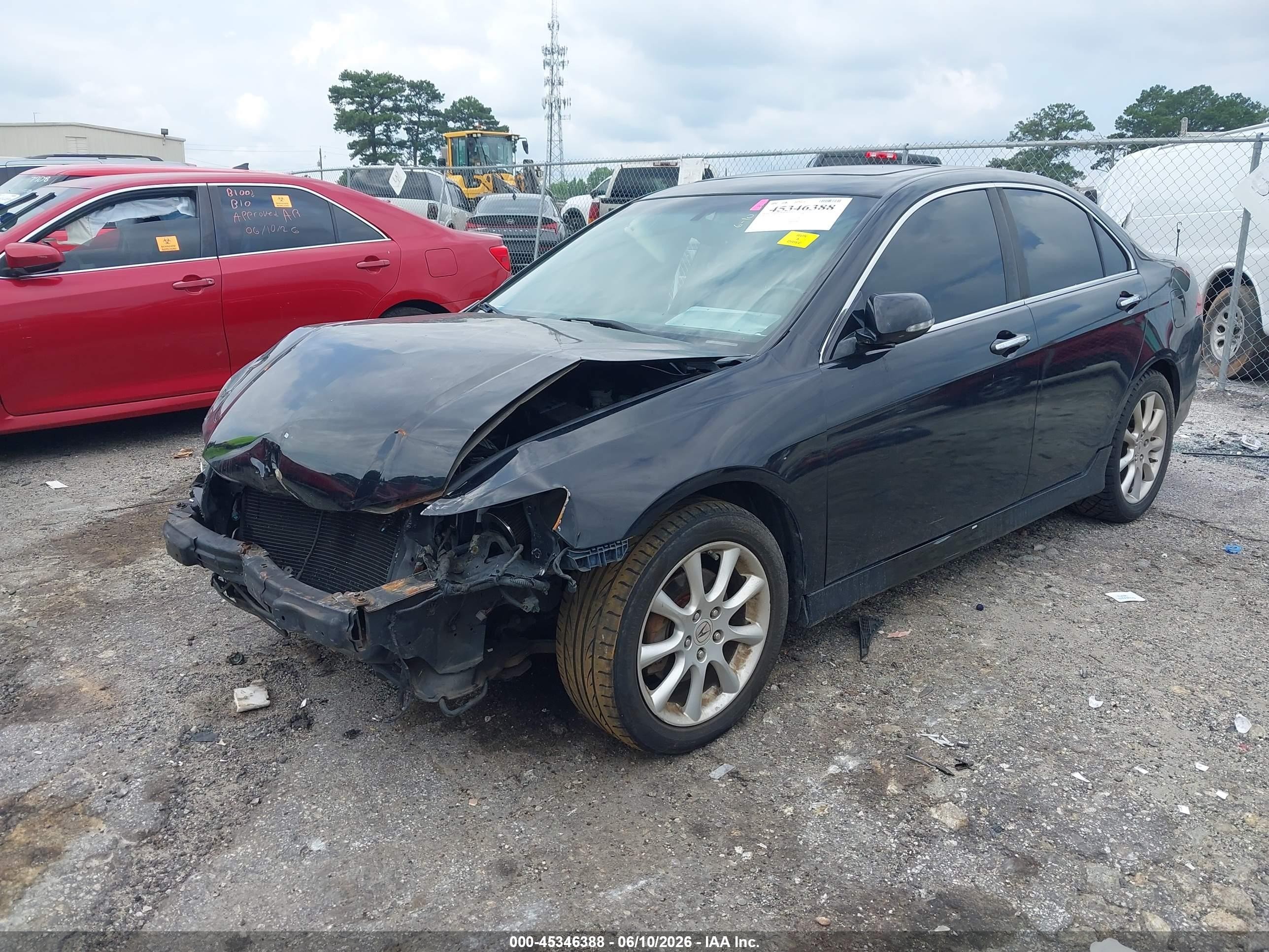 2007 Acura Tsx   Black vin: JH4CL95827C021852