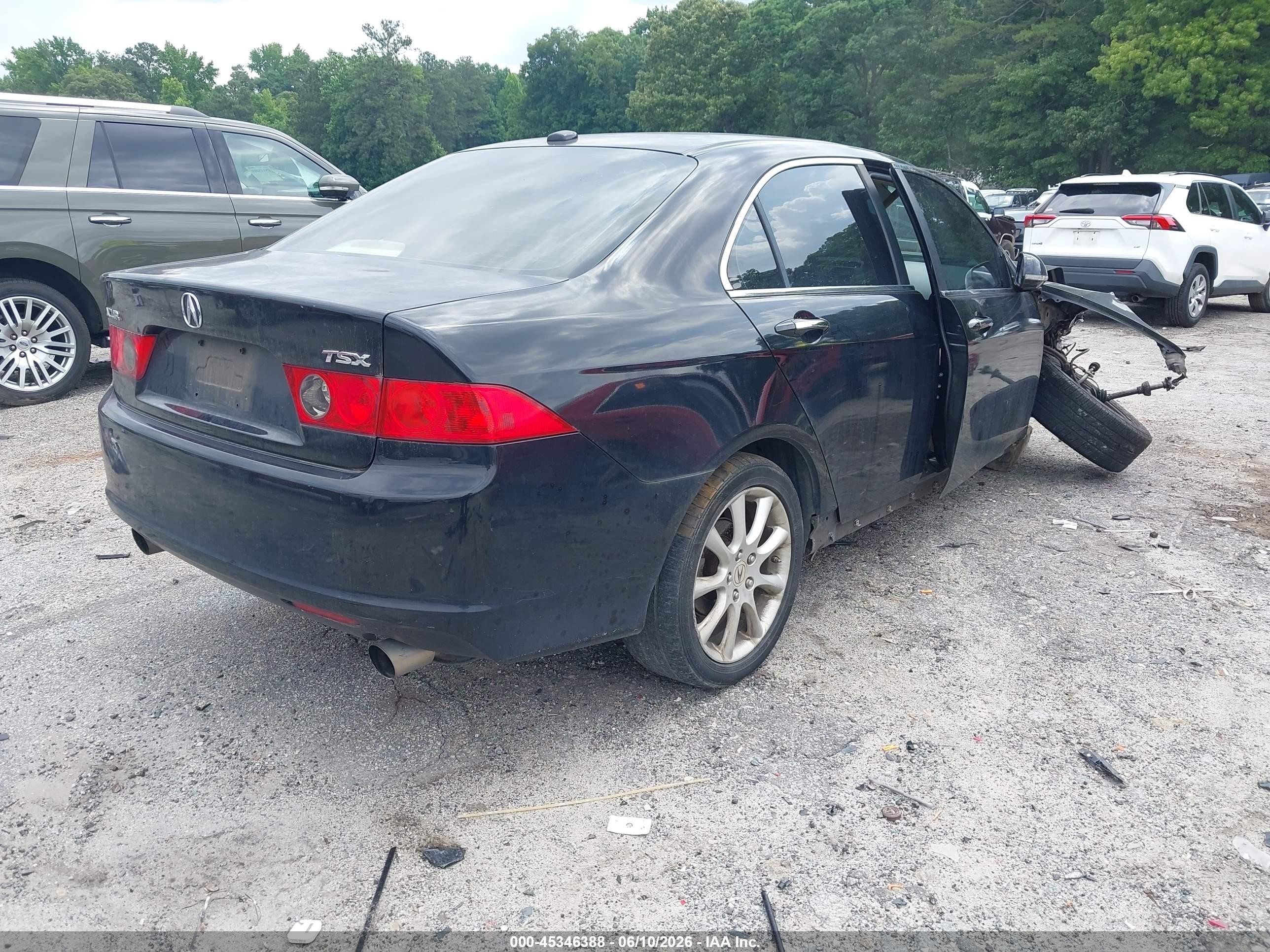 2007 Acura Tsx   Black vin: JH4CL95827C021852