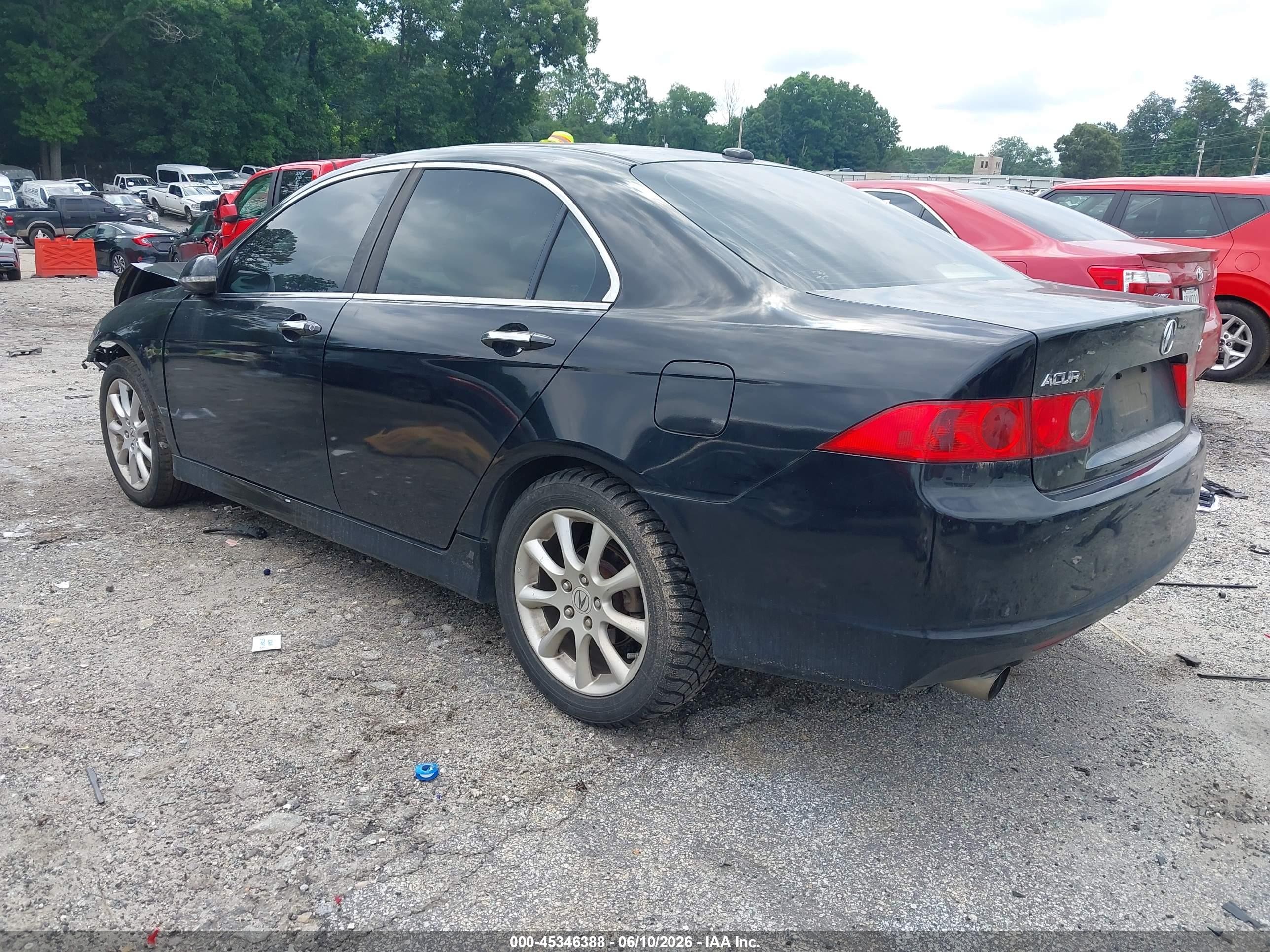 2007 Acura Tsx   Black vin: JH4CL95827C021852