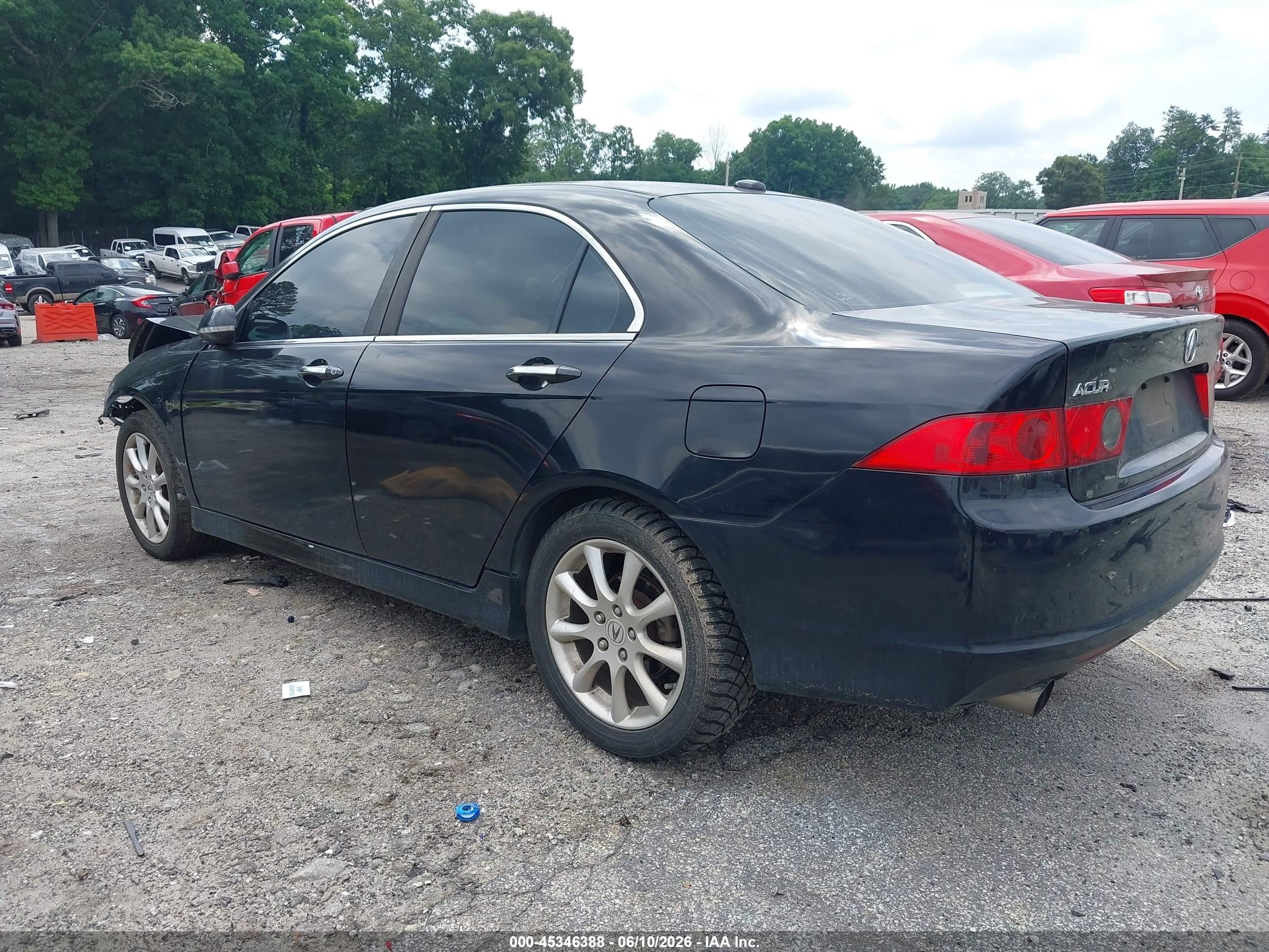 2007 Acura Tsx   Black vin: JH4CL95827C021852