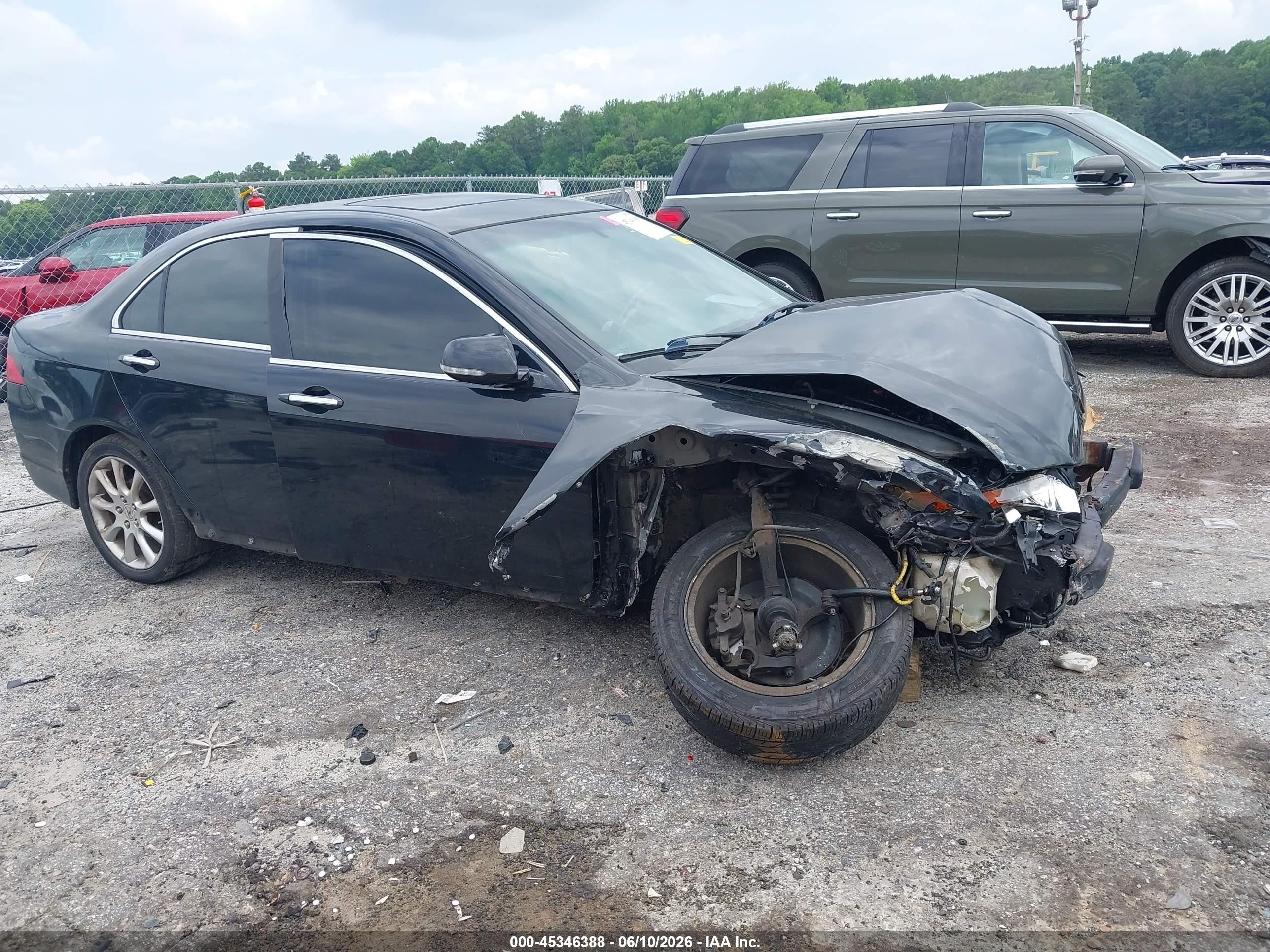2007 Acura Tsx   Black vin: JH4CL95827C021852