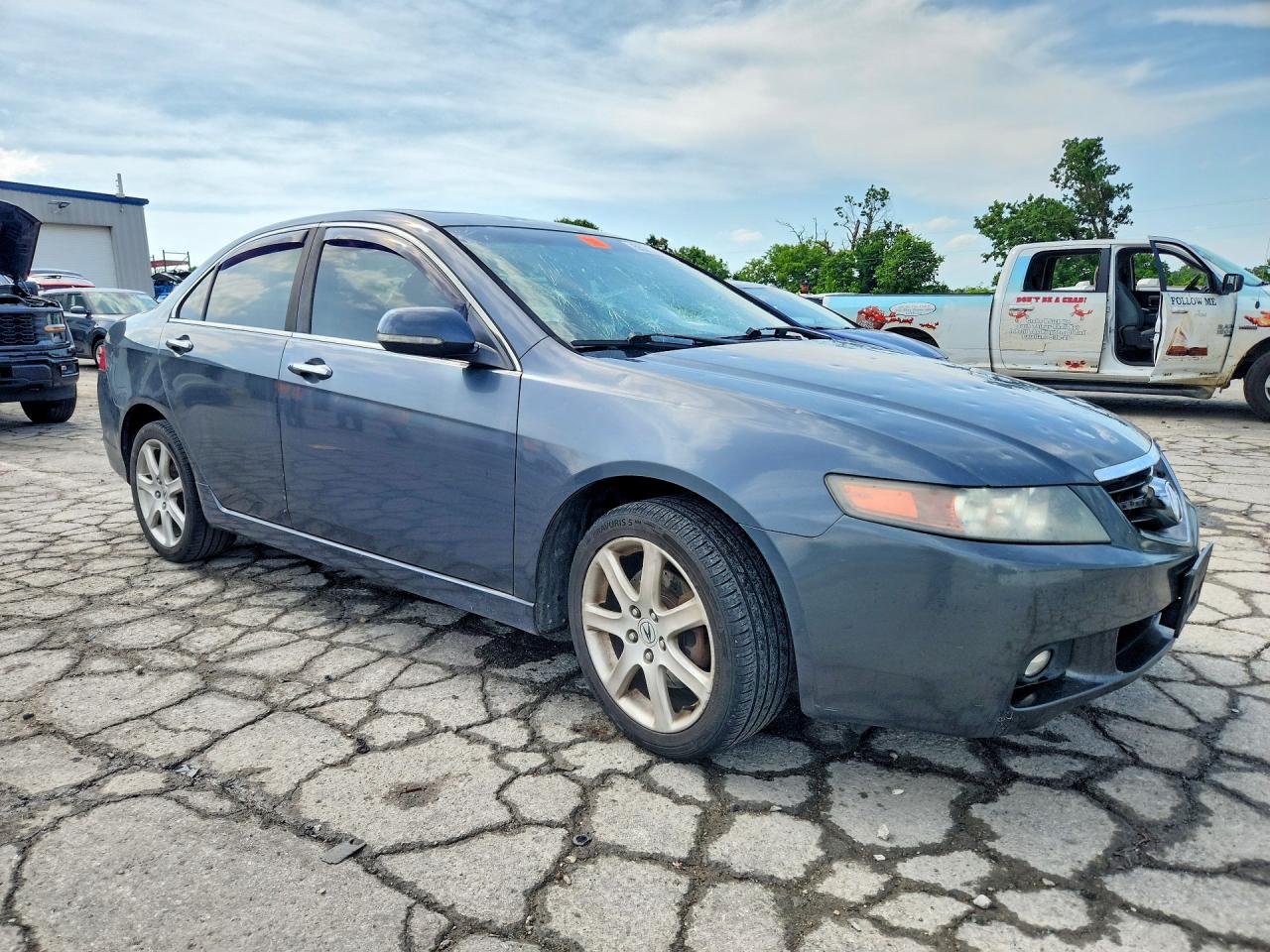 2004 Acura Tsx Gray vin: JH4CL95834C015022