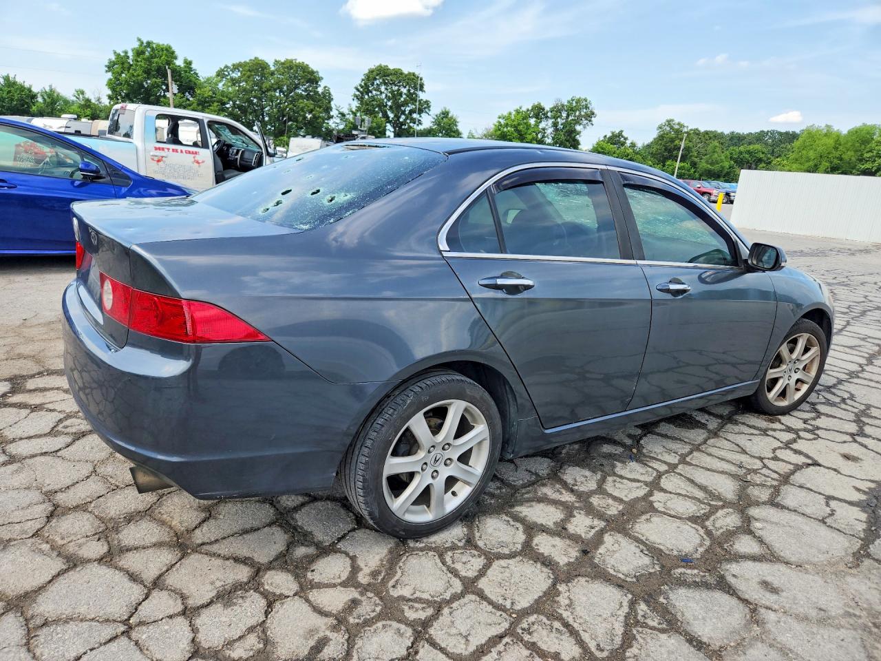 2004 Acura Tsx Gray vin: JH4CL95834C015022