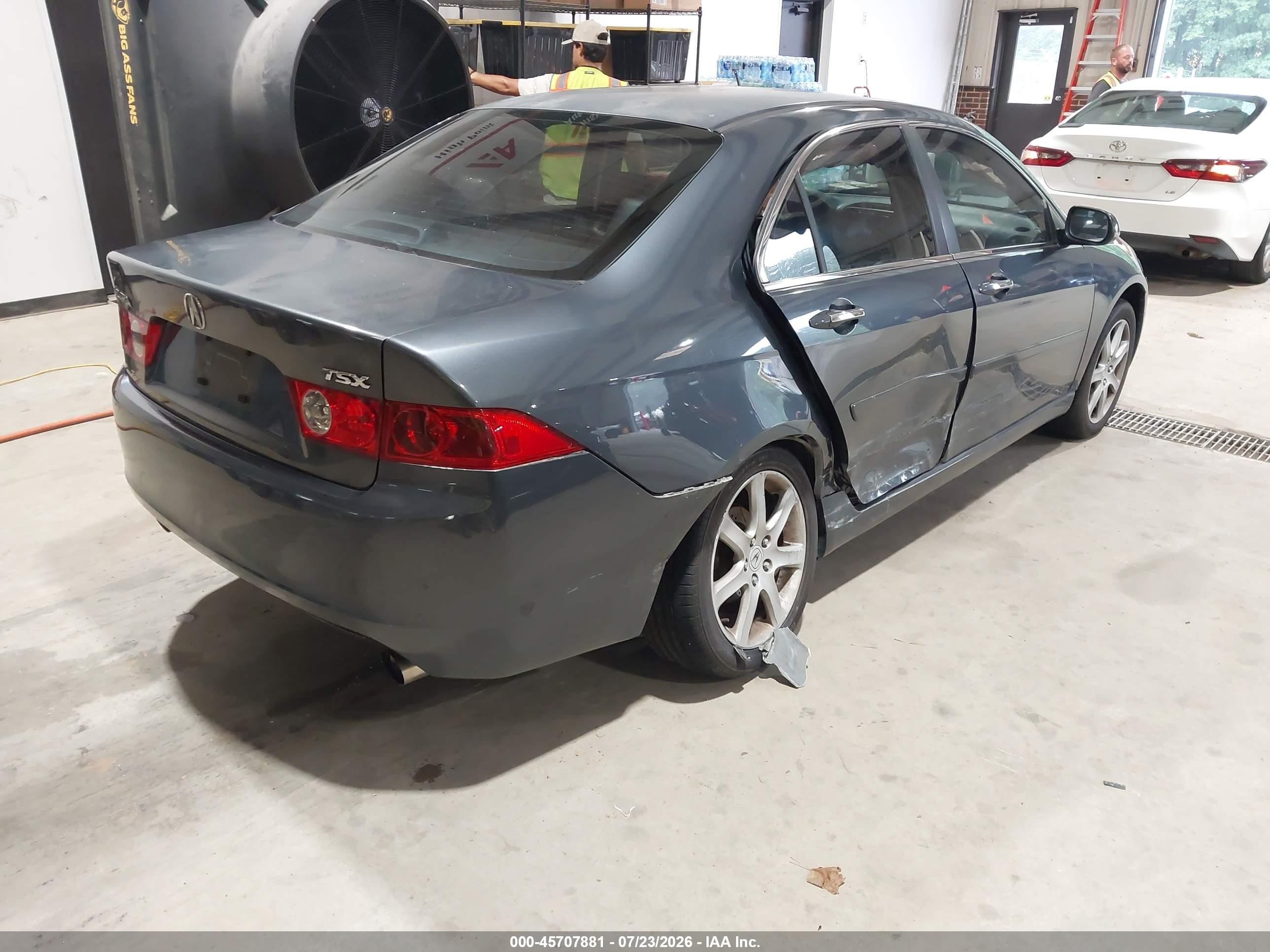 2004 Acura Tsx Blue vin: JH4CL95844C039278