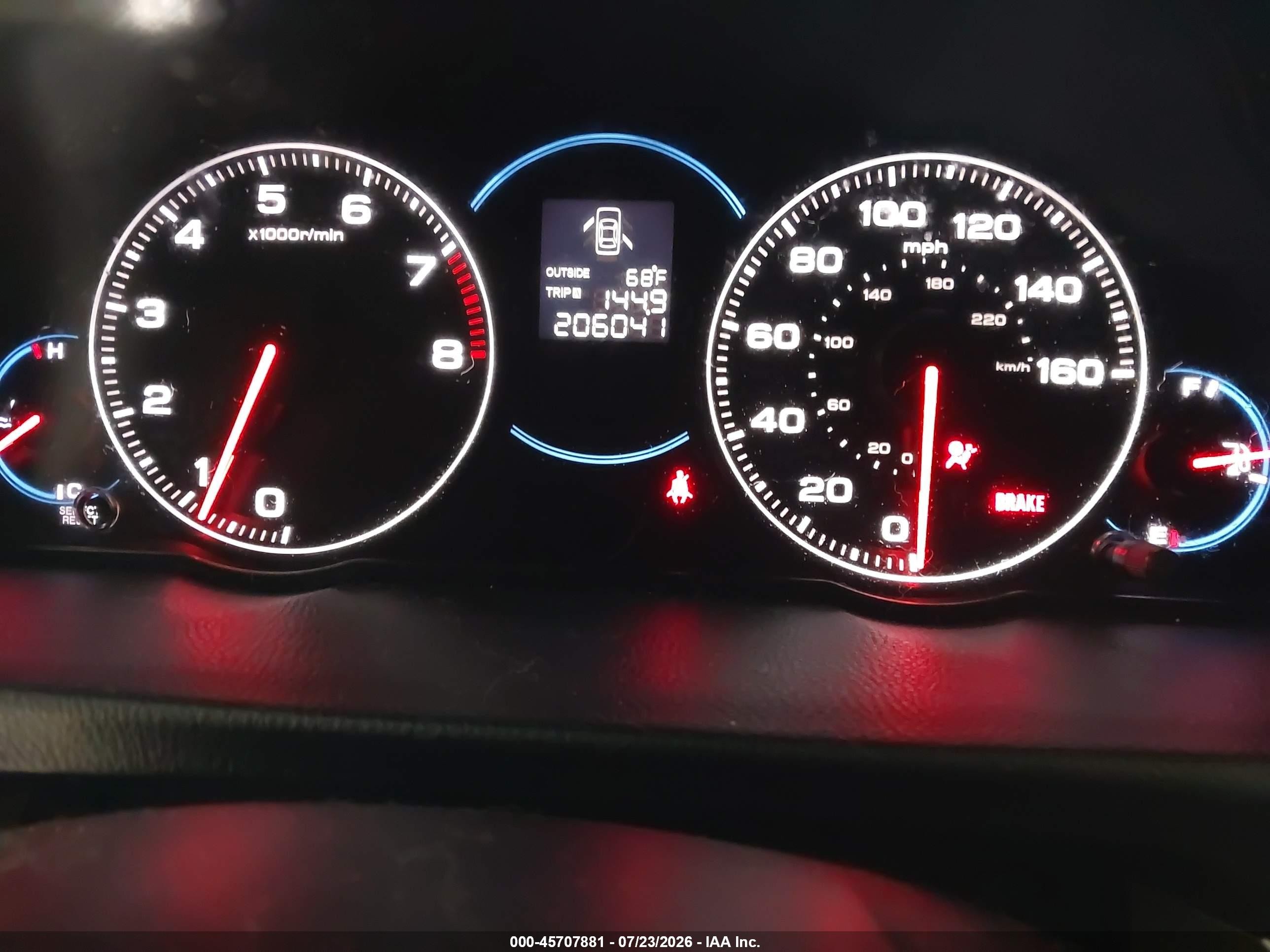 2004 Acura Tsx Blue vin: JH4CL95844C039278