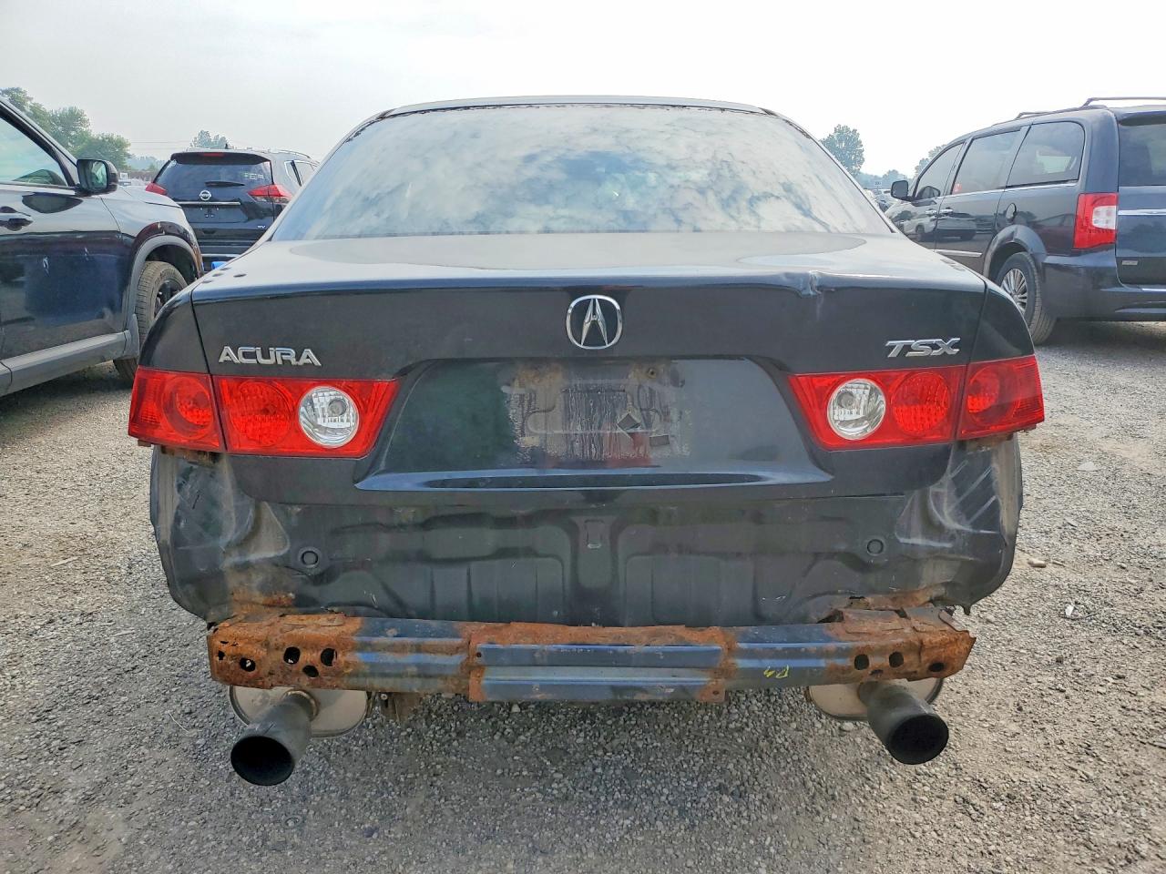 2005 Acura Tsx Black vin: JH4CL95845C802773