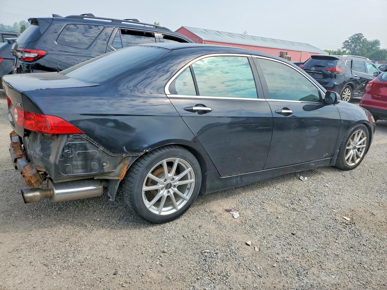 2005 Acura Tsx Black vin: JH4CL95845C802773
