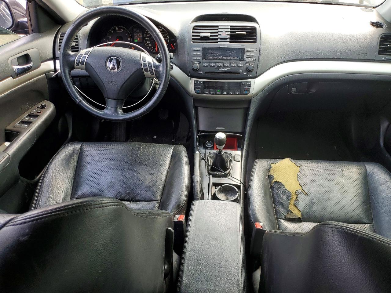 2005 Acura Tsx Black vin: JH4CL95845C802773