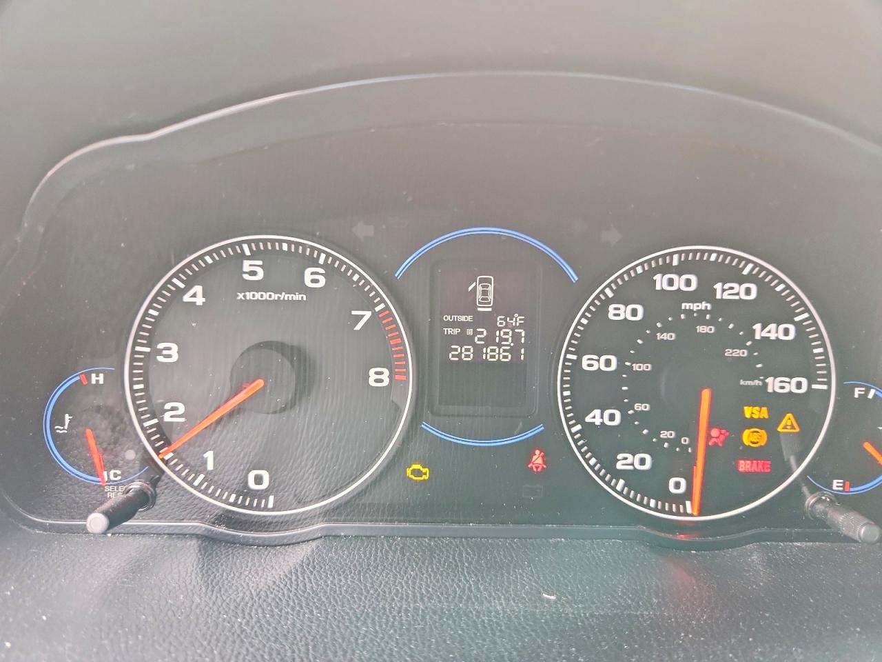 2004 Acura Tsx Charcoal vin: JH4CL95854C006371