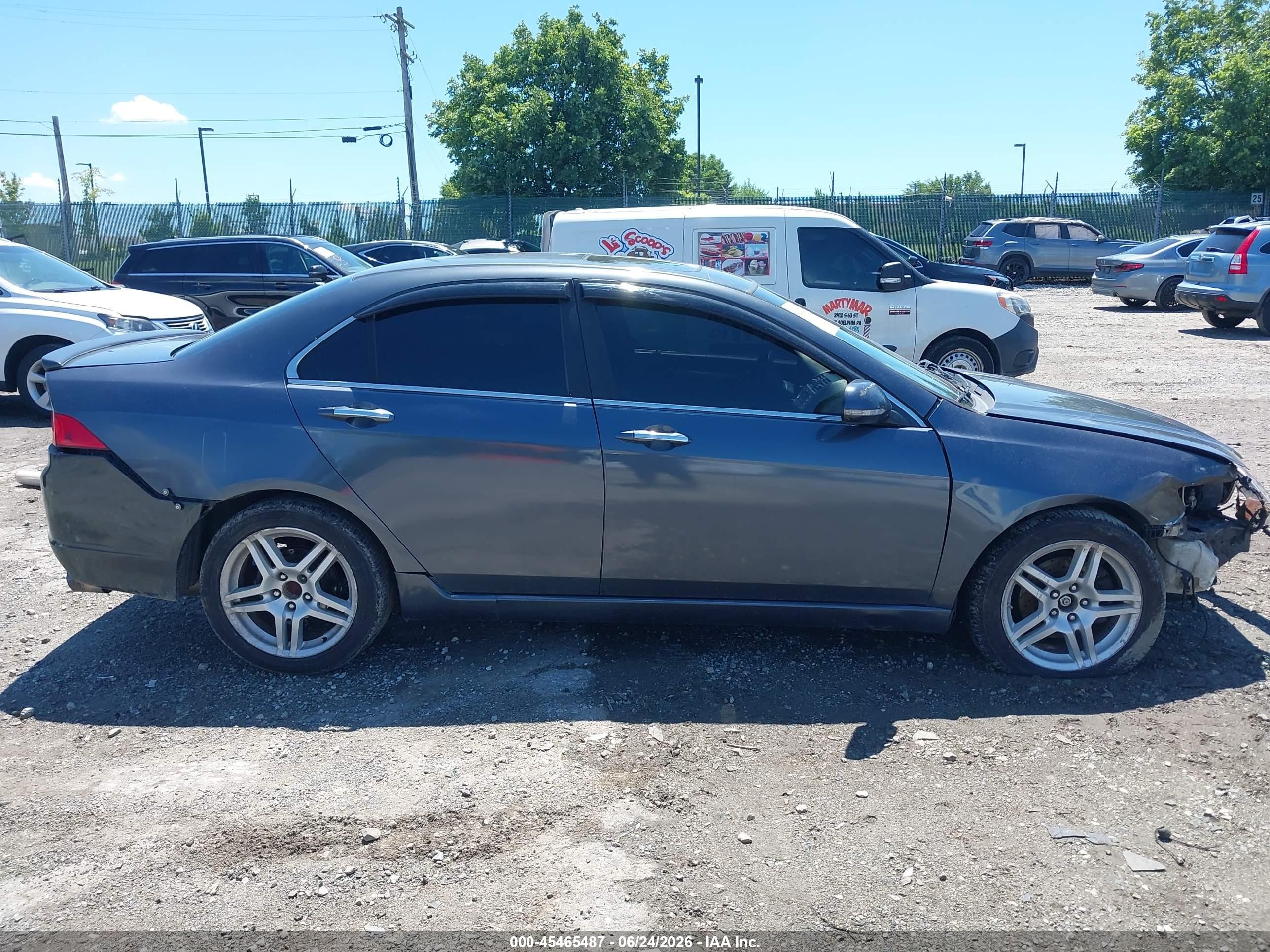 2004 Acura Tsx Синий vin: JH4CL95854C006886