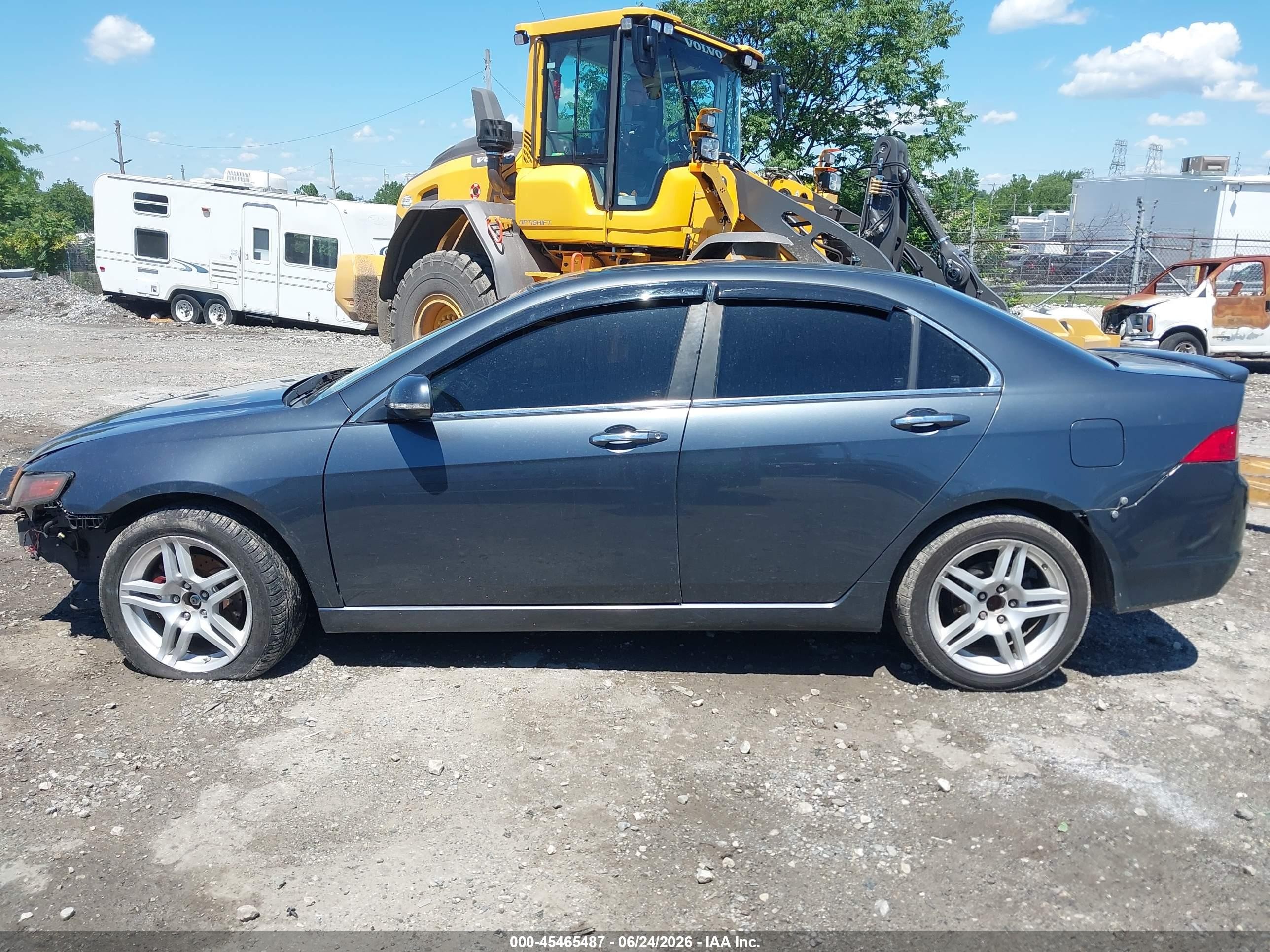 2004 Acura Tsx Синий vin: JH4CL95854C006886