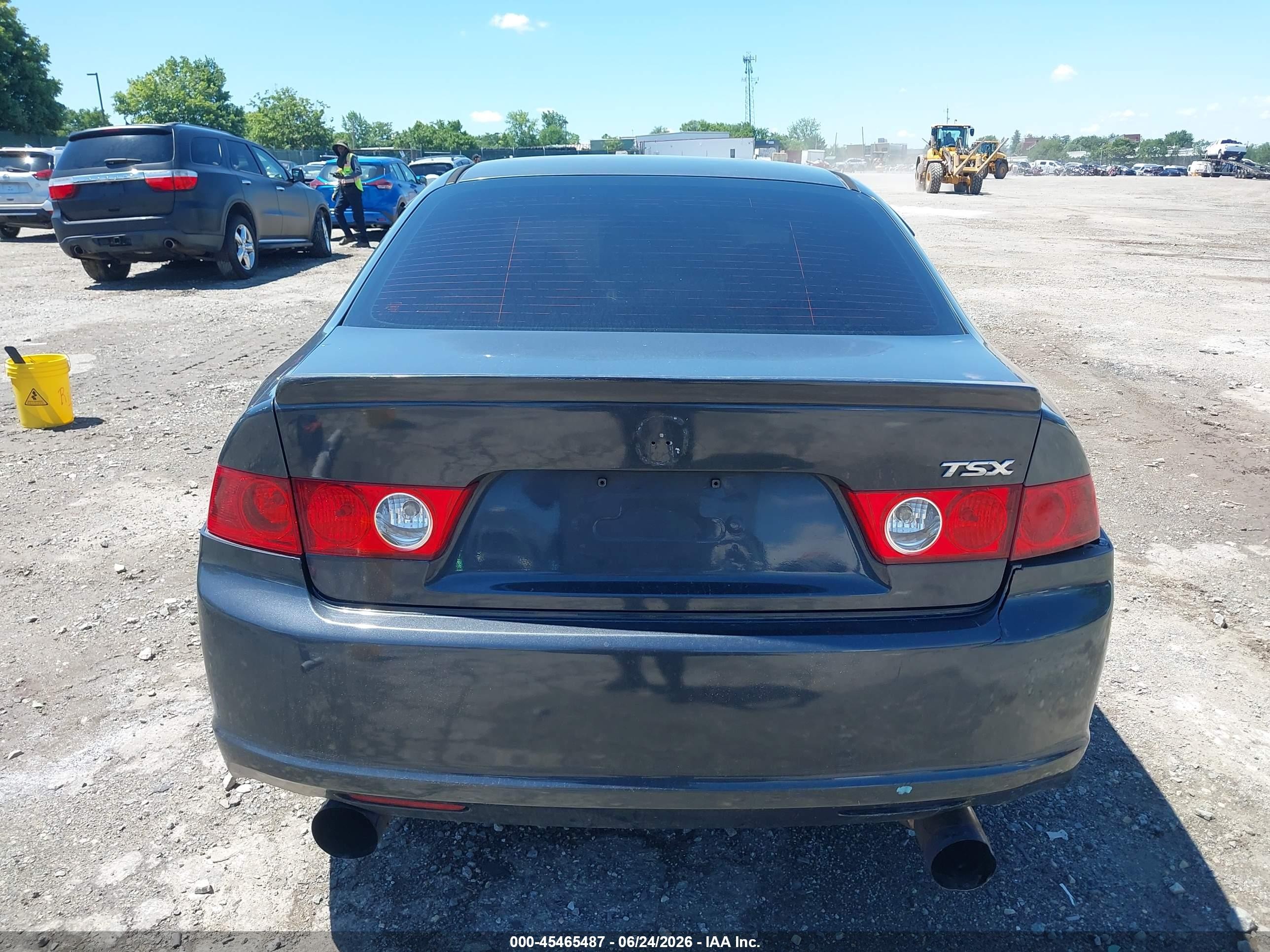 2004 Acura Tsx Синий vin: JH4CL95854C006886