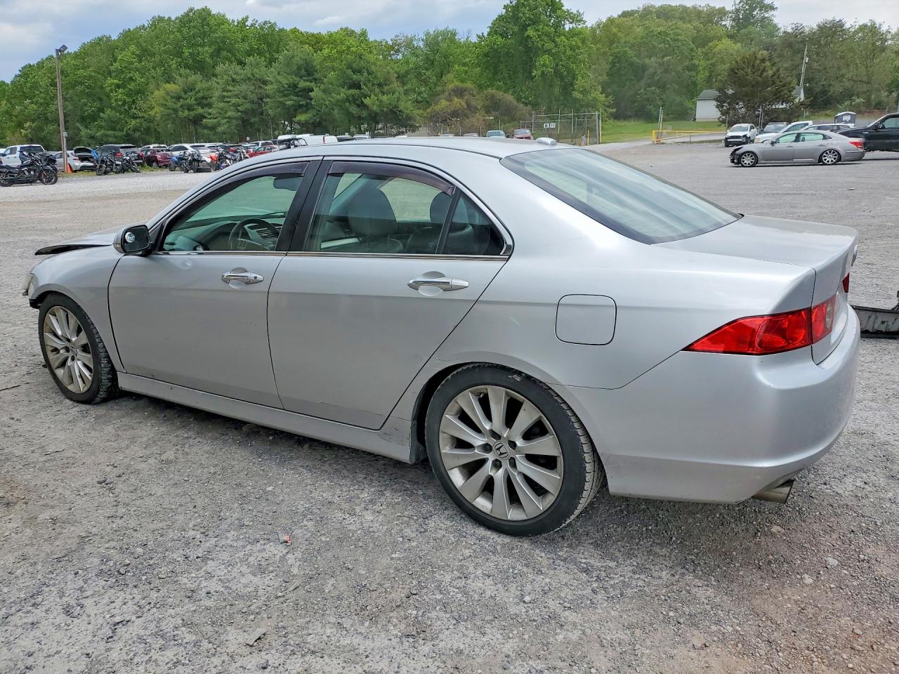 2006 Acura Tsx Silver vin: JH4CL95856C011752