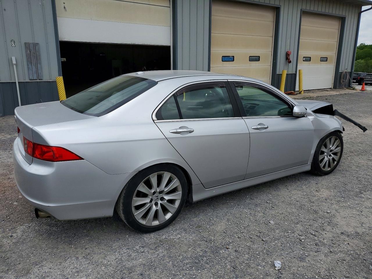 2006 Acura Tsx Silver vin: JH4CL95856C011752