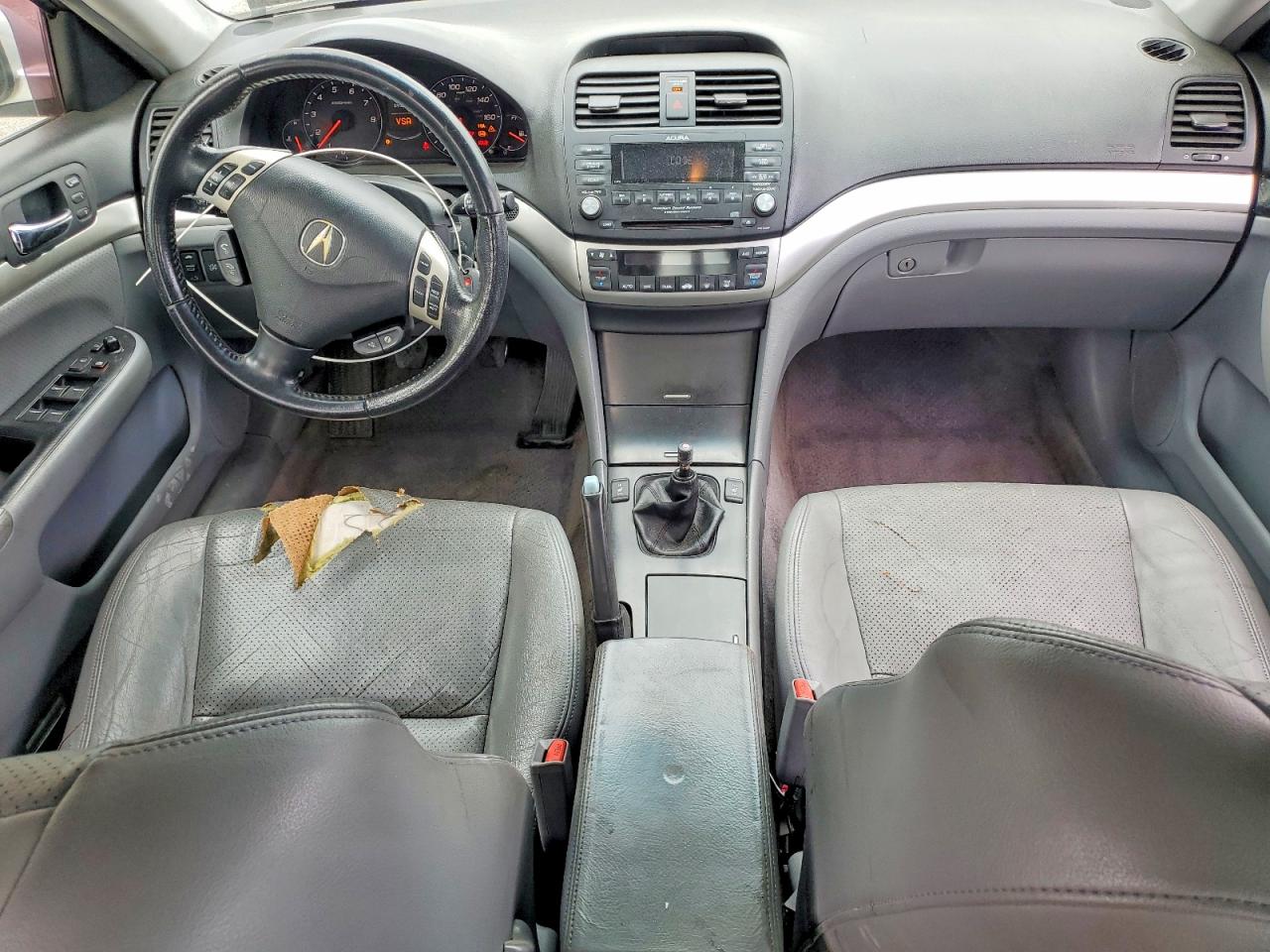 2006 Acura Tsx Silver vin: JH4CL95856C011752