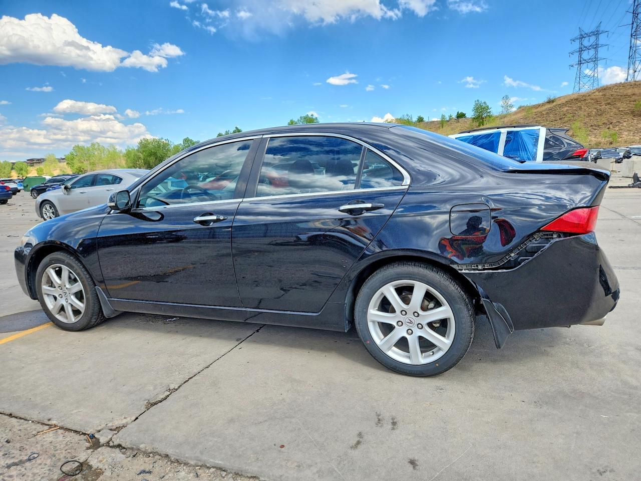 2004 Acura Tsx Black vin: JH4CL95864C033000
