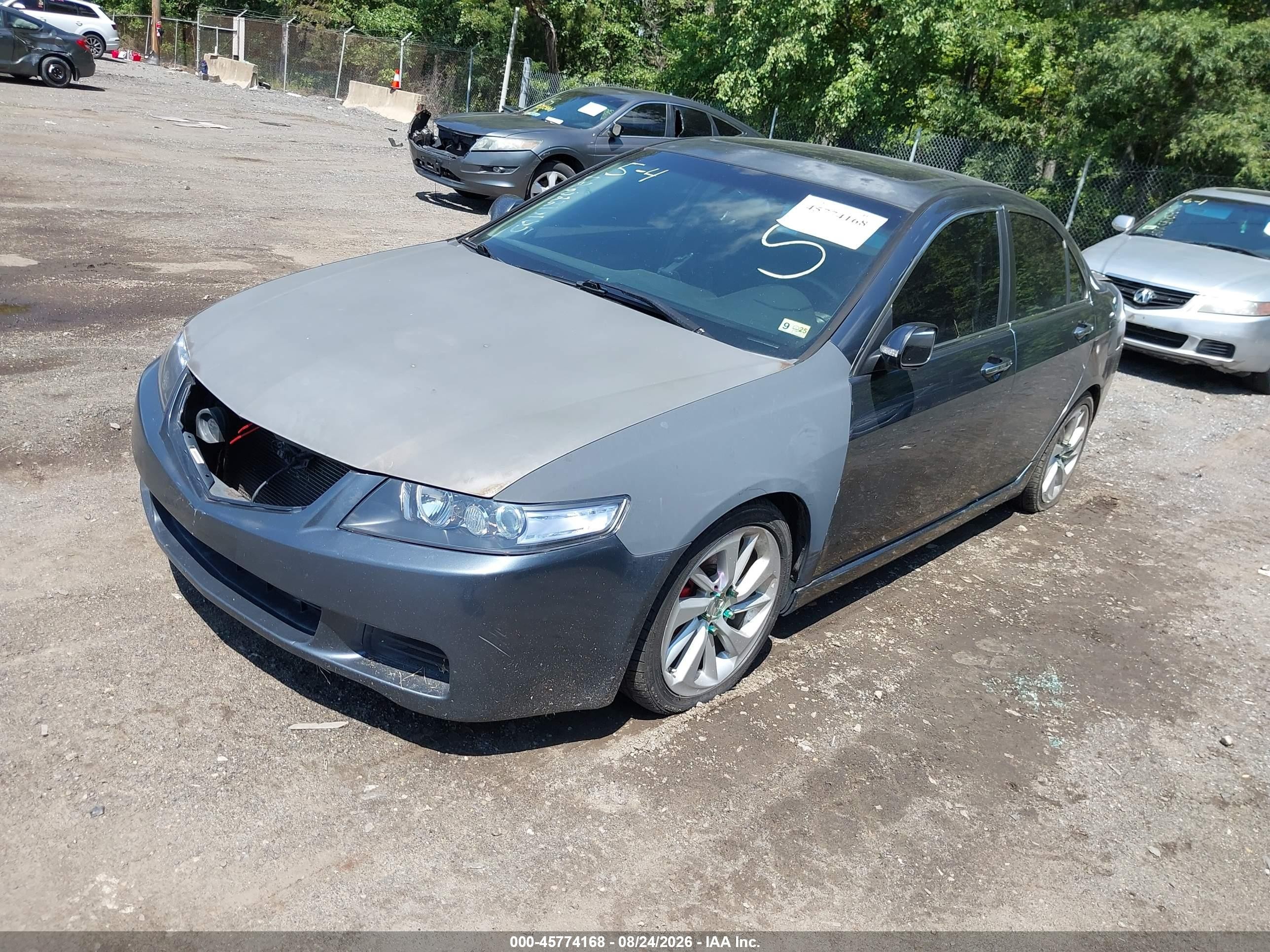 2004 Acura Tsx   Серый vin: JH4CL95864C043185