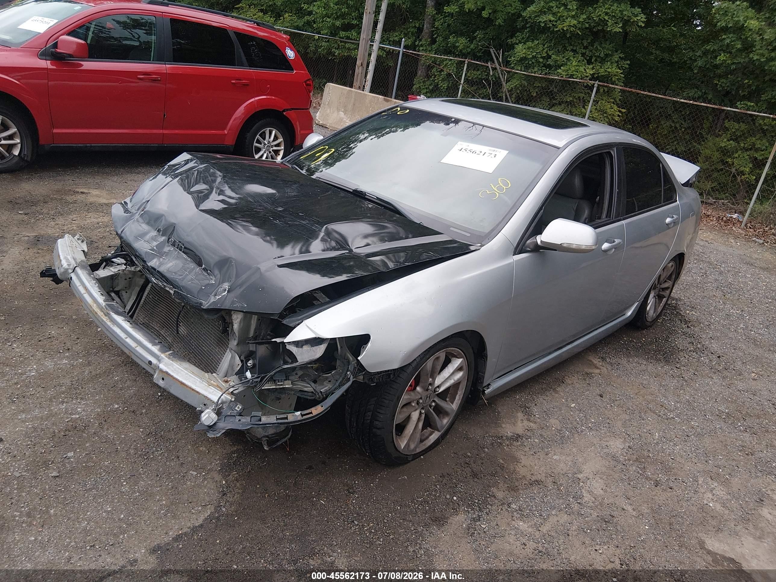 2004 Acura Tsx   Silver vin: JH4CL95874C015444