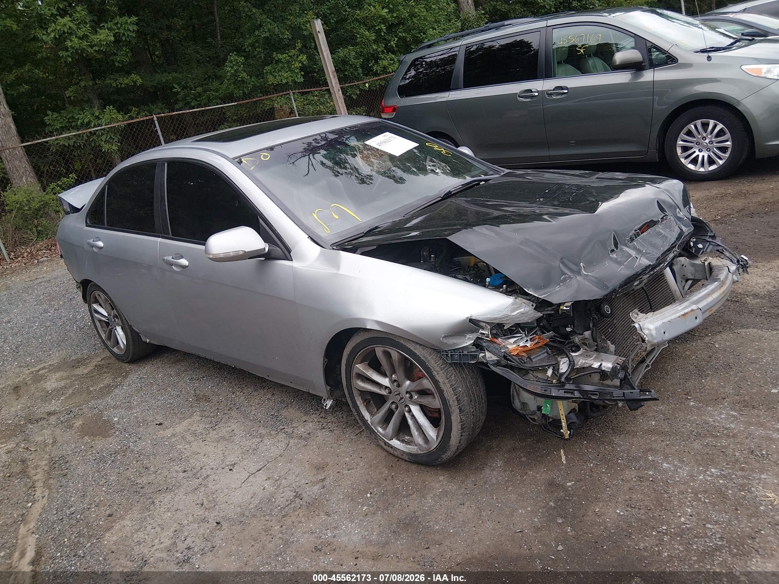 2004 Acura Tsx   Silver vin: JH4CL95874C015444