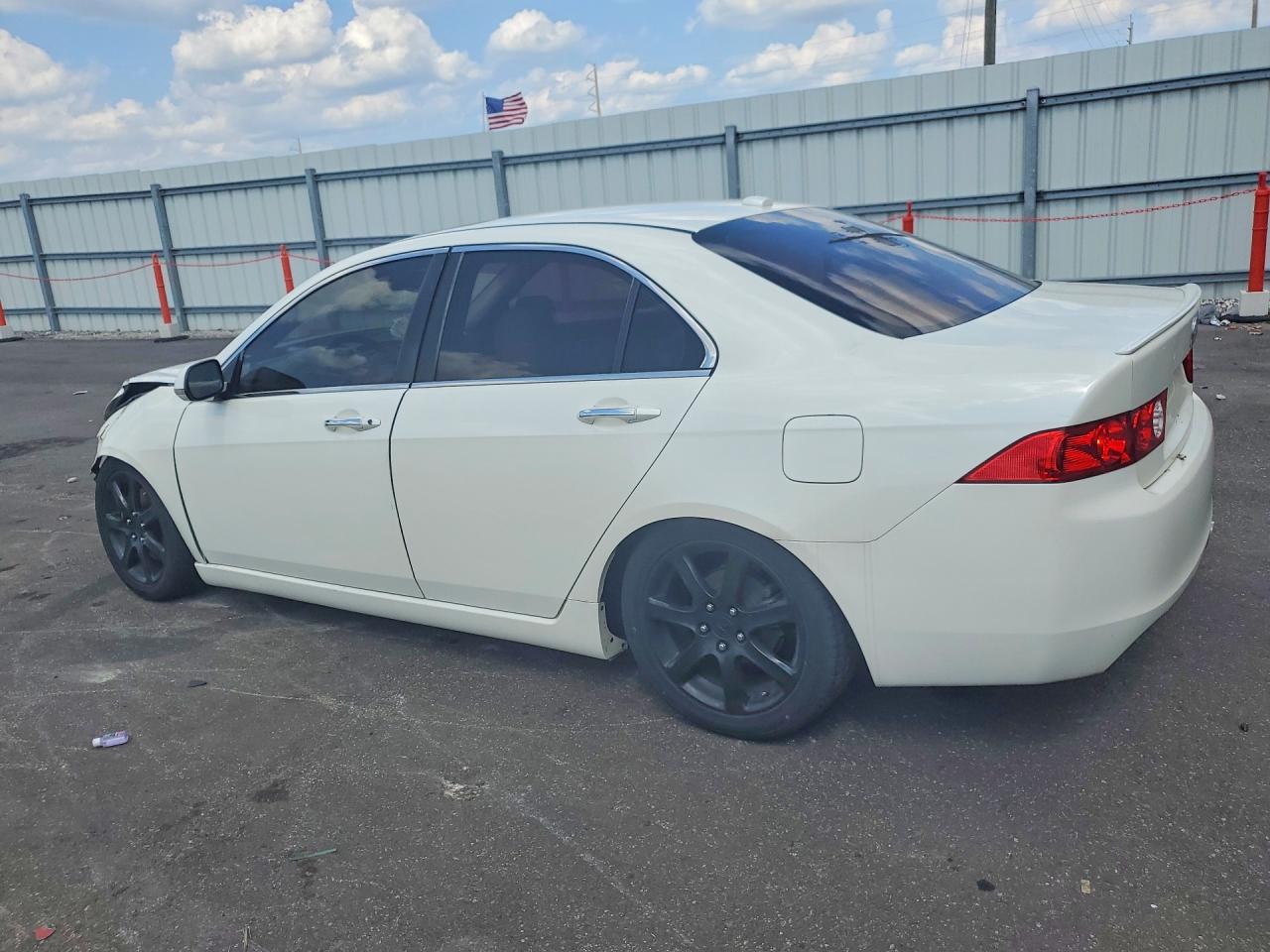 2005 Acura Tsx White vin: JH4CL95875C023660