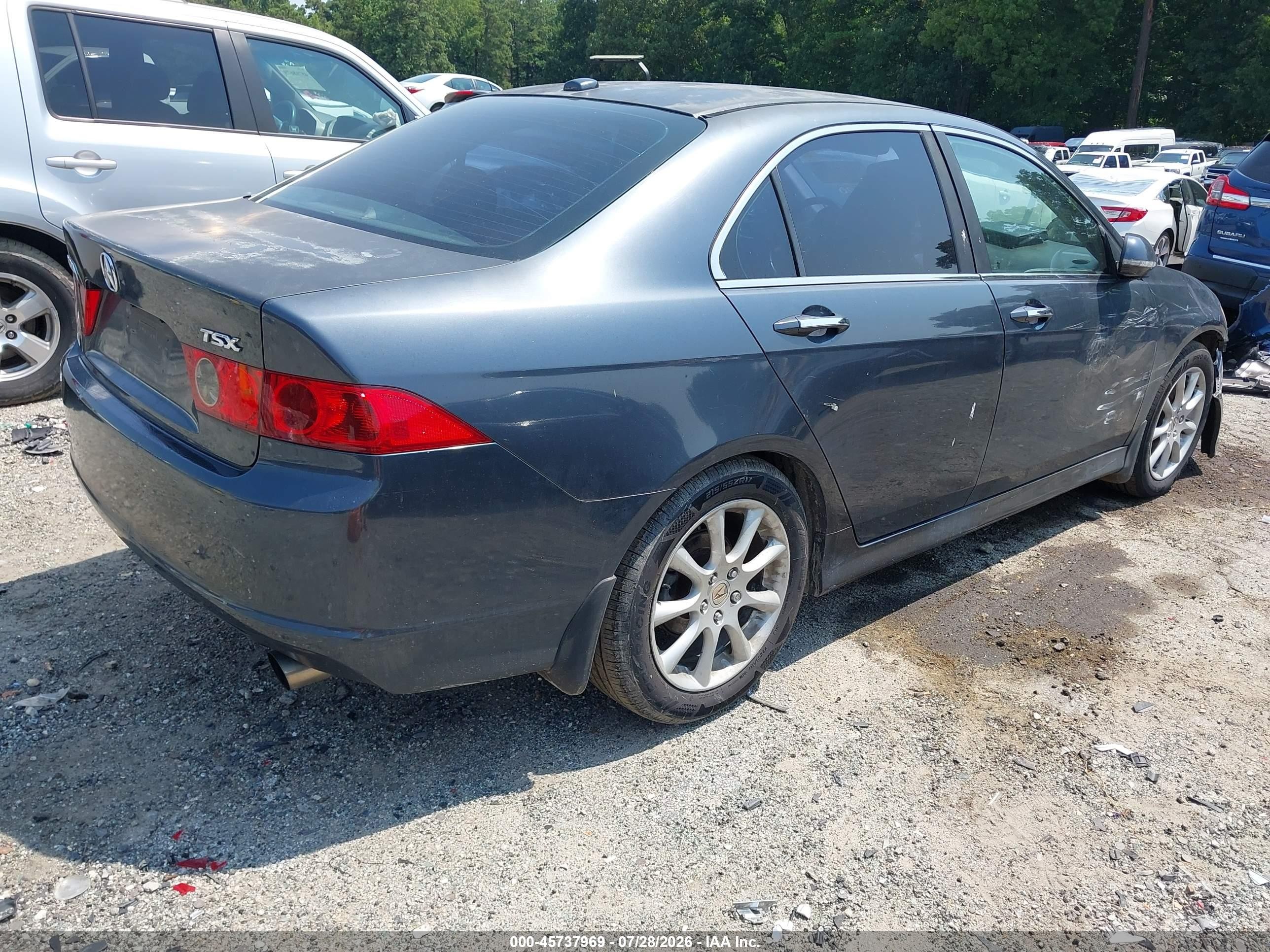 2006 Acura Tsx   Gray vin: JH4CL95876C011400