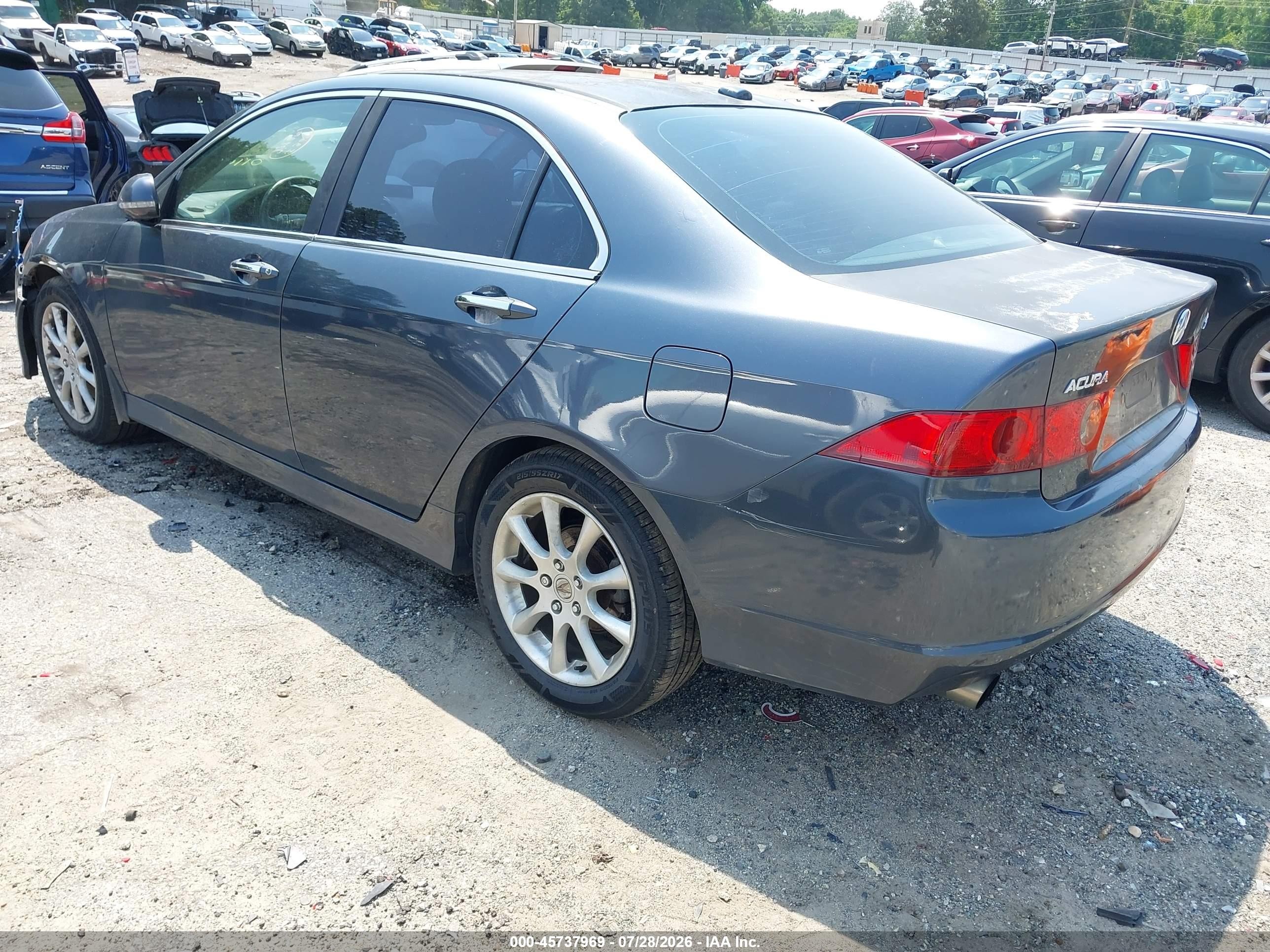 2006 Acura Tsx   Gray vin: JH4CL95876C011400