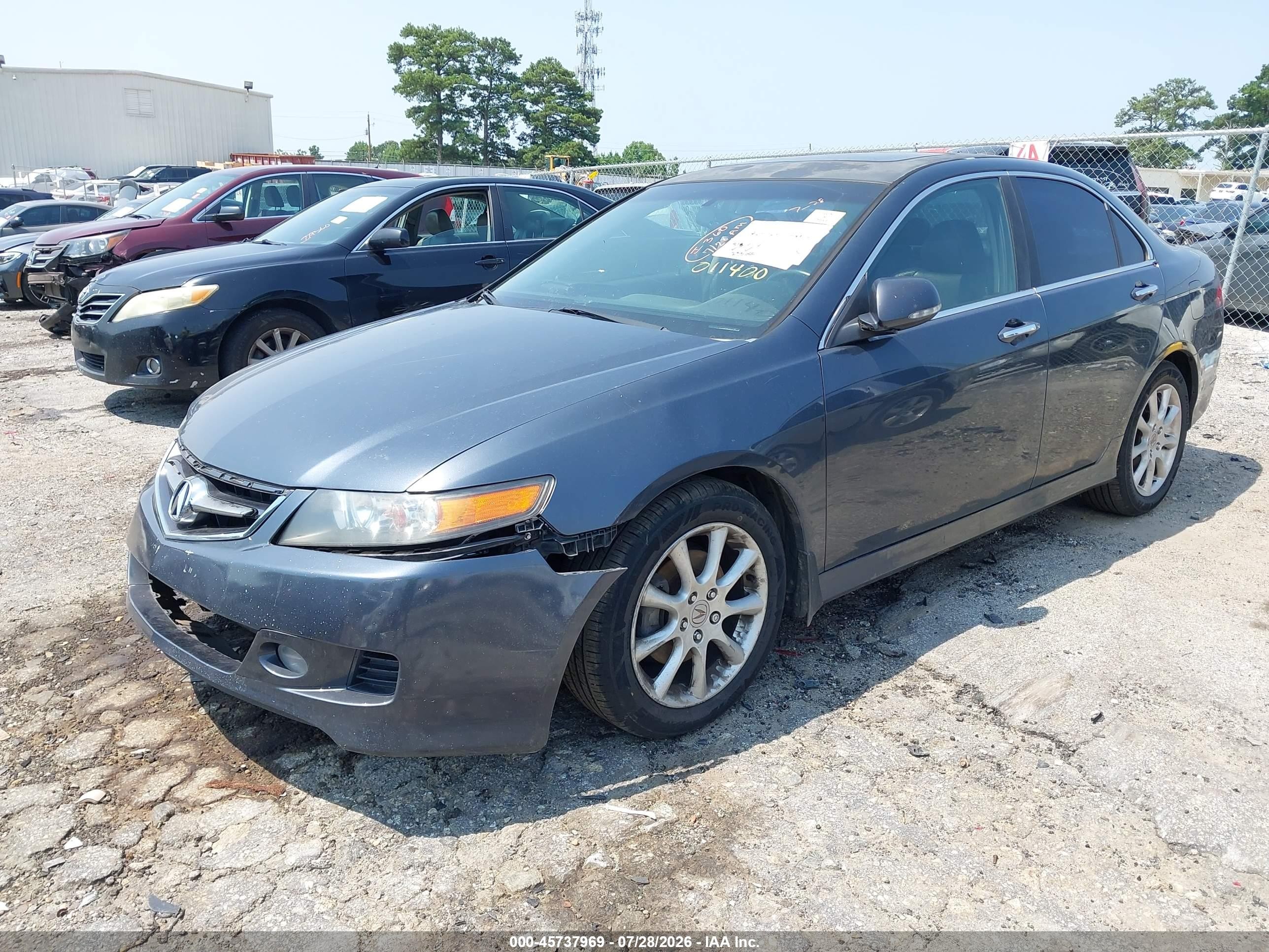 2006 Acura Tsx   Gray vin: JH4CL95876C011400