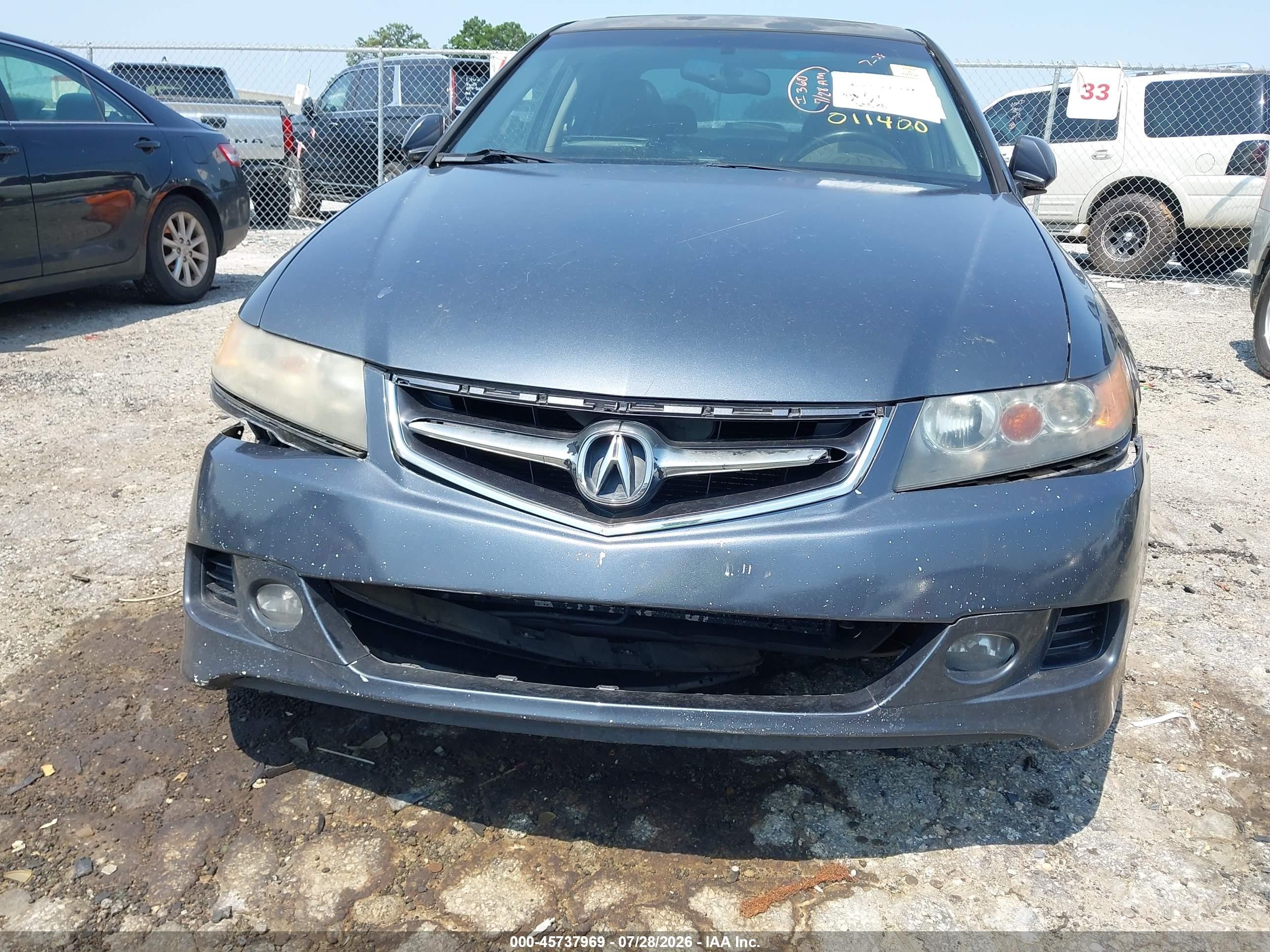 2006 Acura Tsx   Gray vin: JH4CL95876C011400