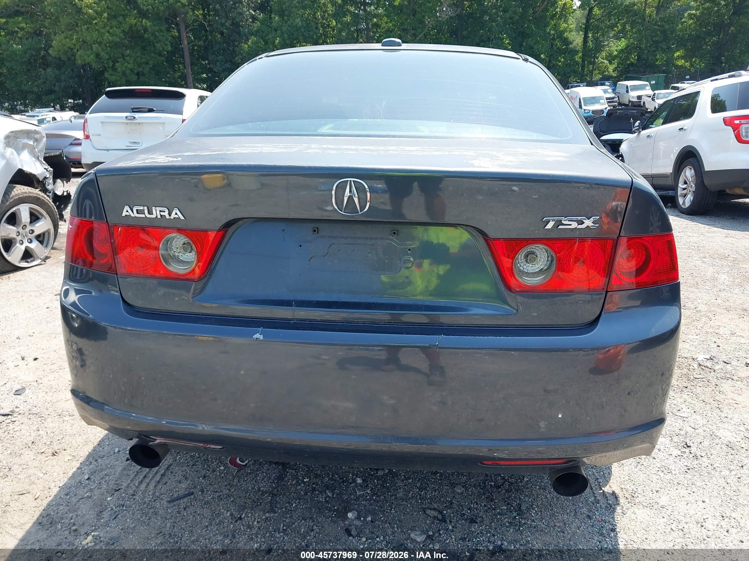 2006 Acura Tsx   Gray vin: JH4CL95876C011400