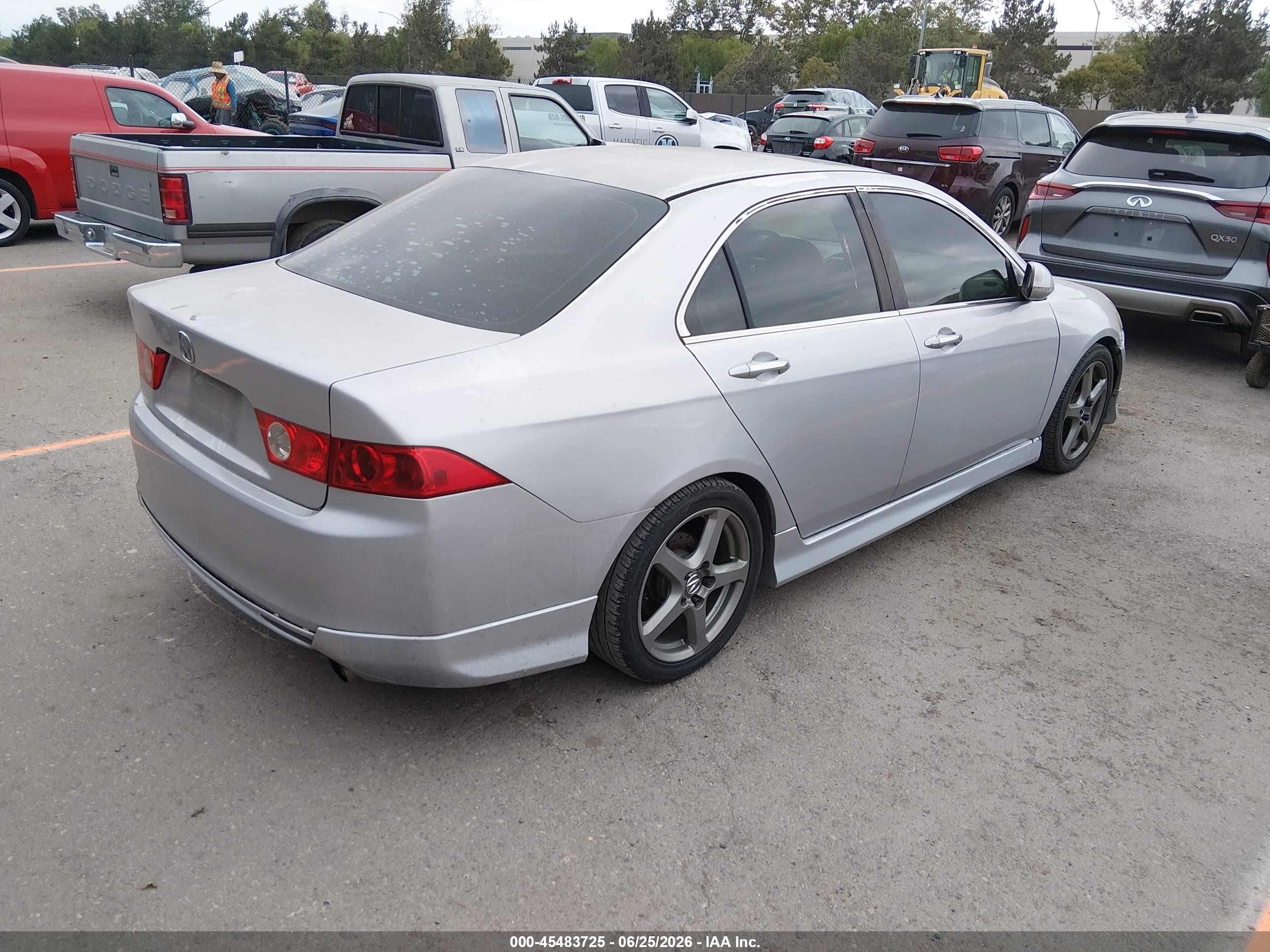 2004 Acura Tsx   Silver vin: JH4CL95884C027716