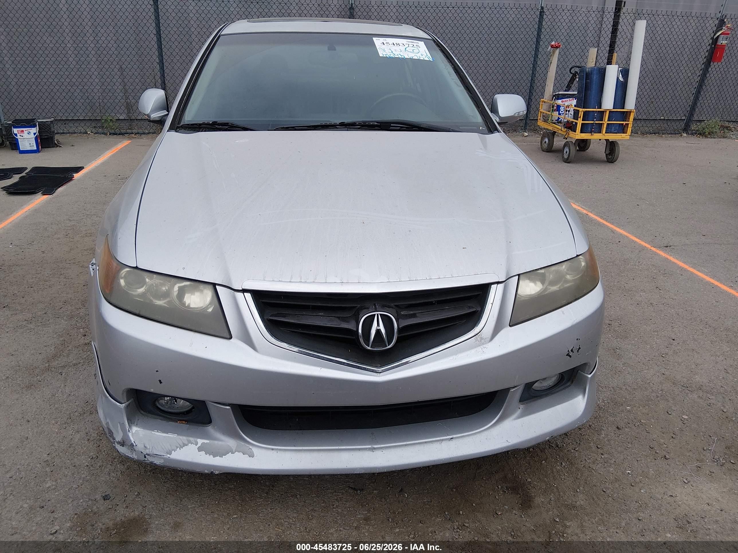 2004 Acura Tsx   Silver vin: JH4CL95884C027716