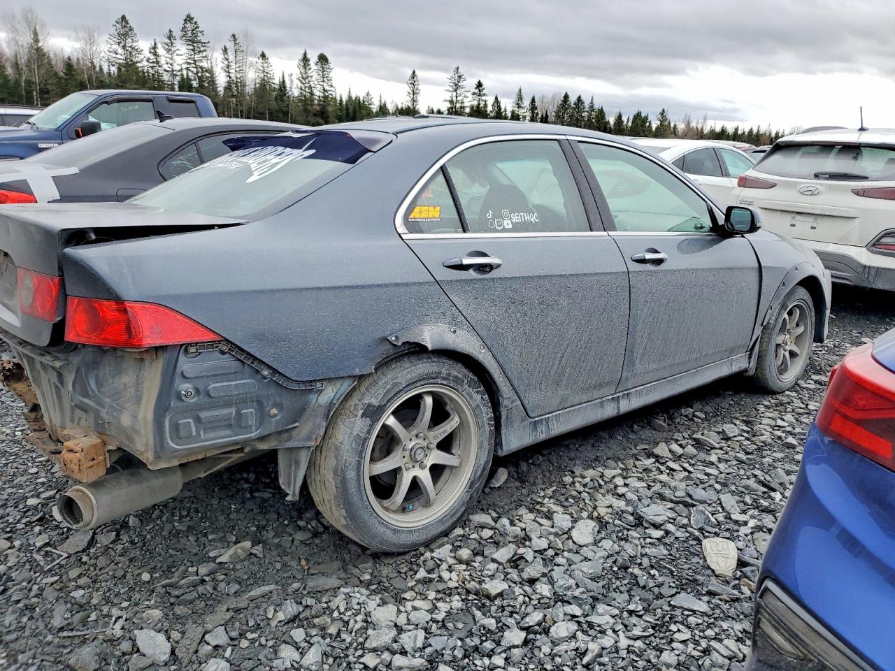 2007 Acura Tsx Charcoal vin: JH4CL95887C801208